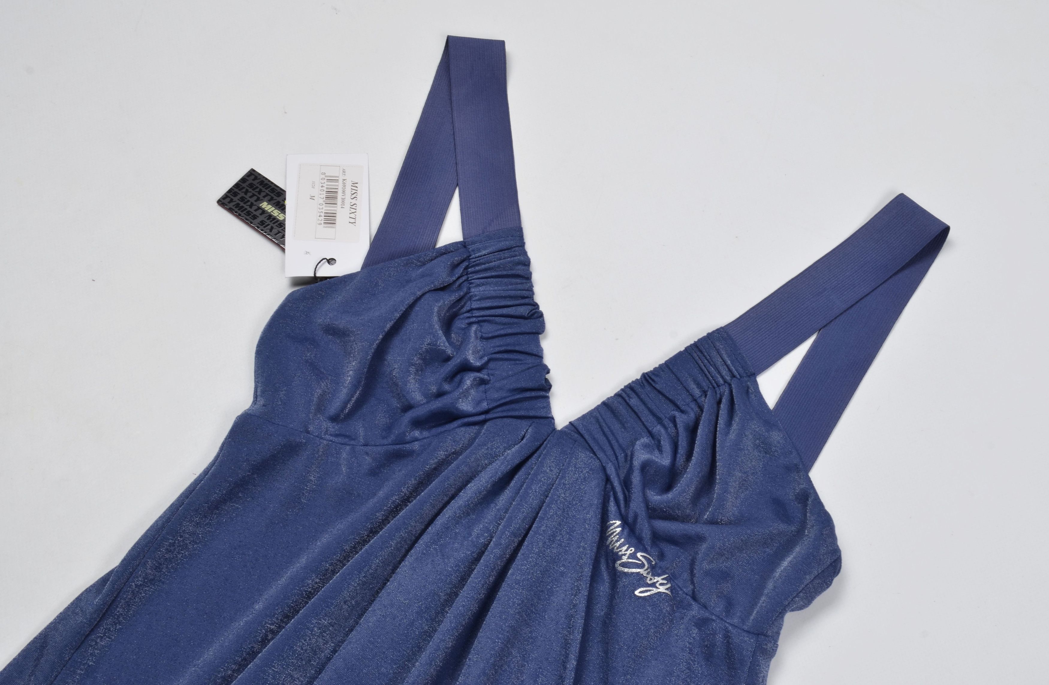 Miss Sixty × Vintage Miss Sixty Y2K Coquette Blue Sparkle Mini Dress Size M / US 6-8 / IT 42-44 - 5 Thumbnail