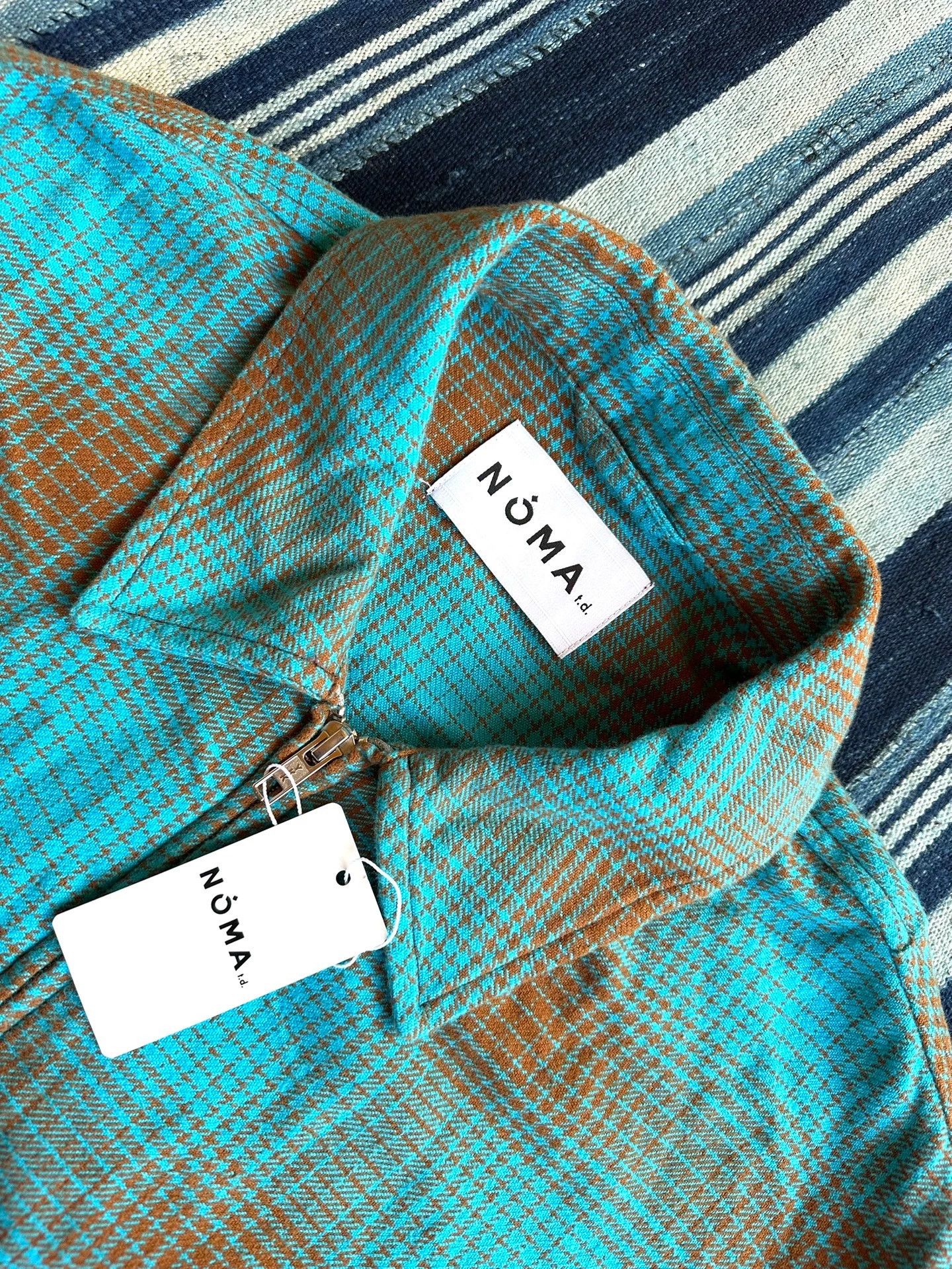 NOMA t.d NOMA t.d. Ombre Plaid Lapel Casual Blouson Japan Made Size 3 Size US L / EU 52-54 / 3 - 5 Thumbnail