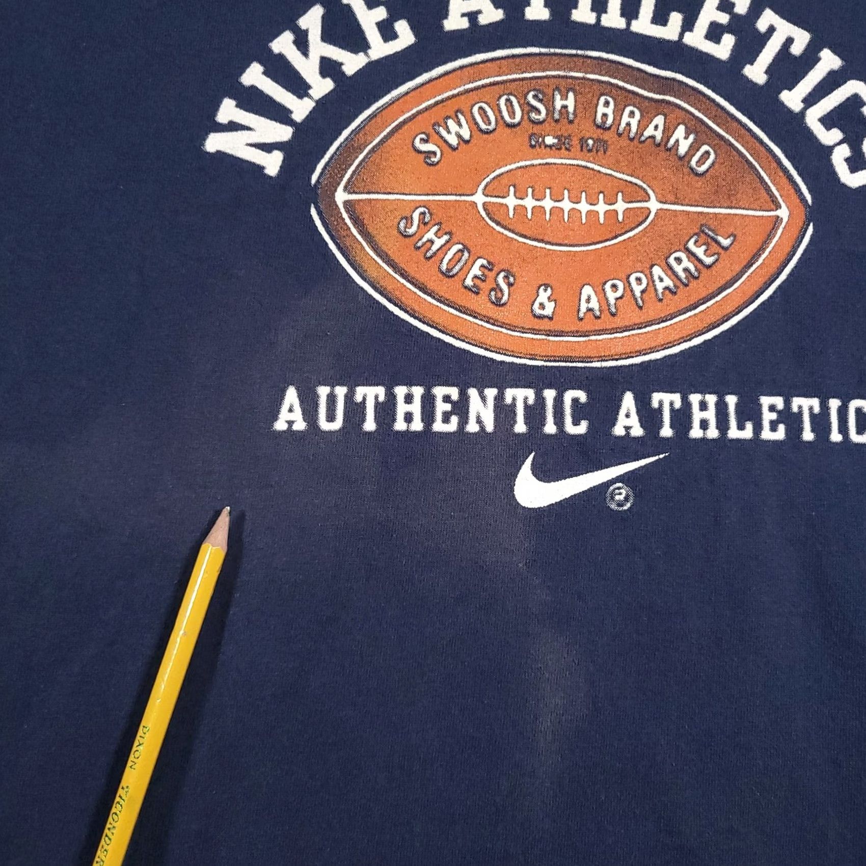 Nike Nike Athletics Shirt Mens Medium Long Sleeve Football Graphic Print Swoosh Logo 100% Cotton Blue, Regular Fit, Crew Neck, Vintage No, Mexico Size US M / EU 48-50 / 2 - 7 Thumbnail