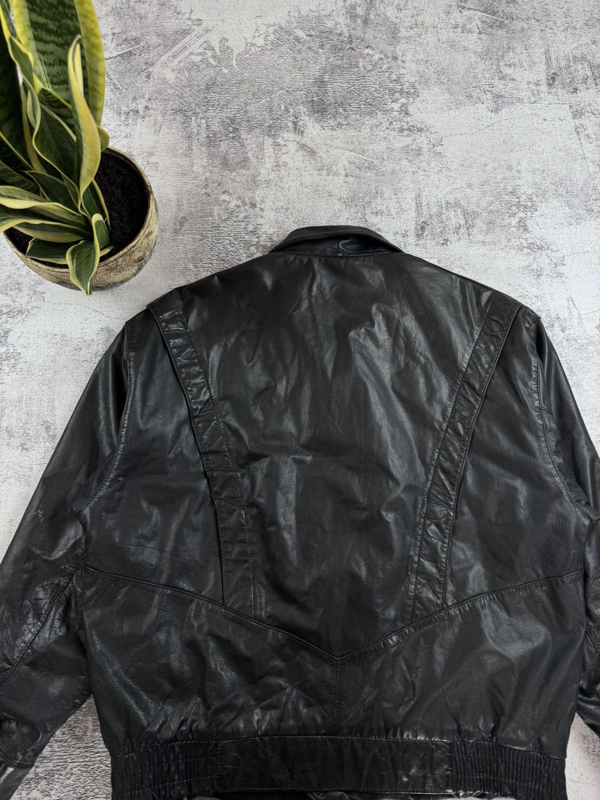 Genuine Leather Principles Collection Bomber Korea Large Y2K Jacket Coat Size US L / EU 52-54 / 3 - 19 Thumbnail