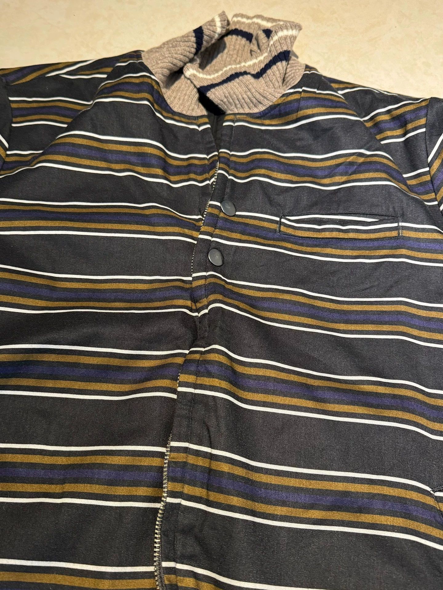Undercover Undercover stripe zip up bomber back twisted 9/10 Size US L / EU 52-54 / 3 - 2 Thumbnail