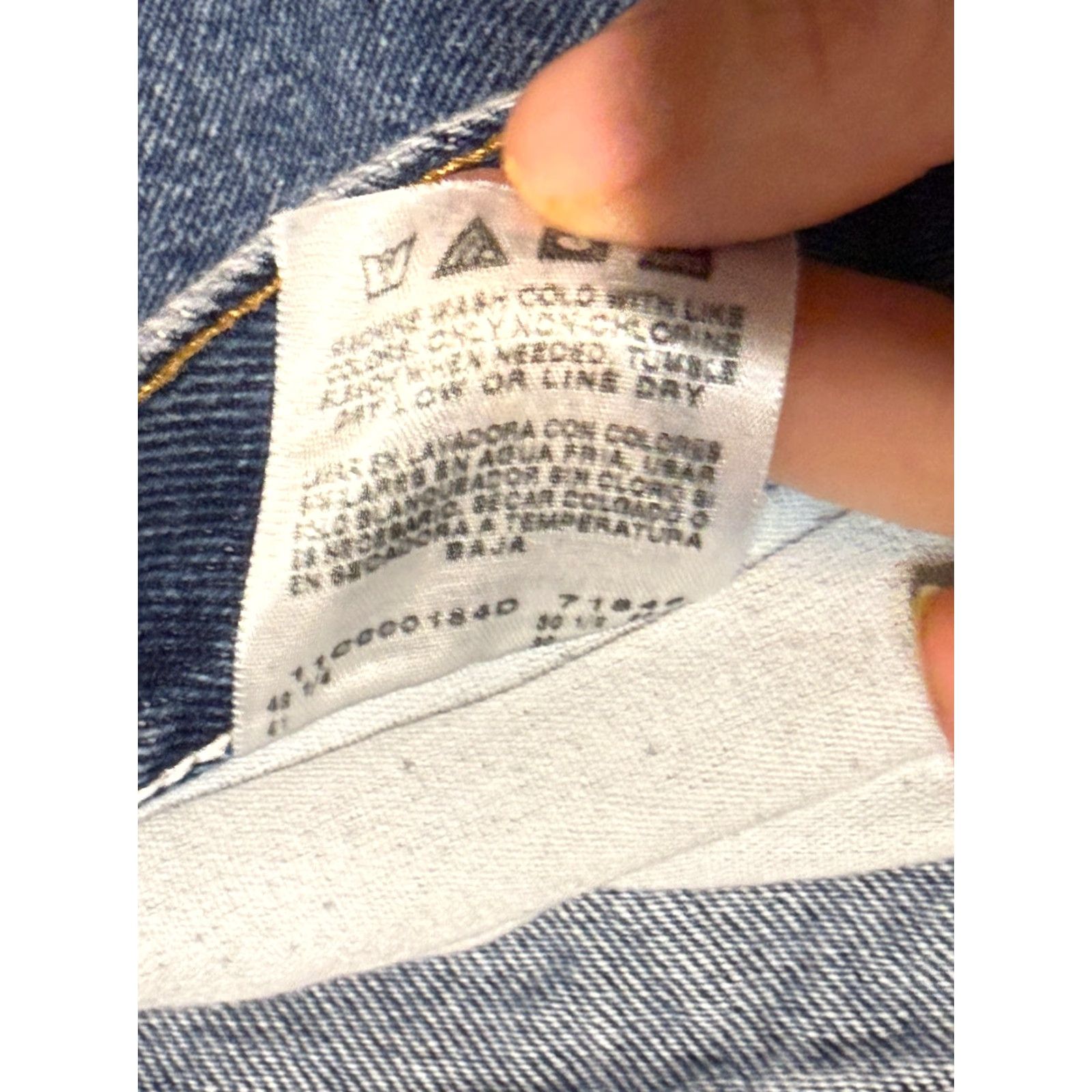 Wrangler Wrangler Jeans Mens 40x30 Blue Denim Straight Leg Pockets Medium Wash Regular Inseam 30in 5-Pocket Design Vintage: No) Size US 40 / EU 56 - 5 Thumbnail