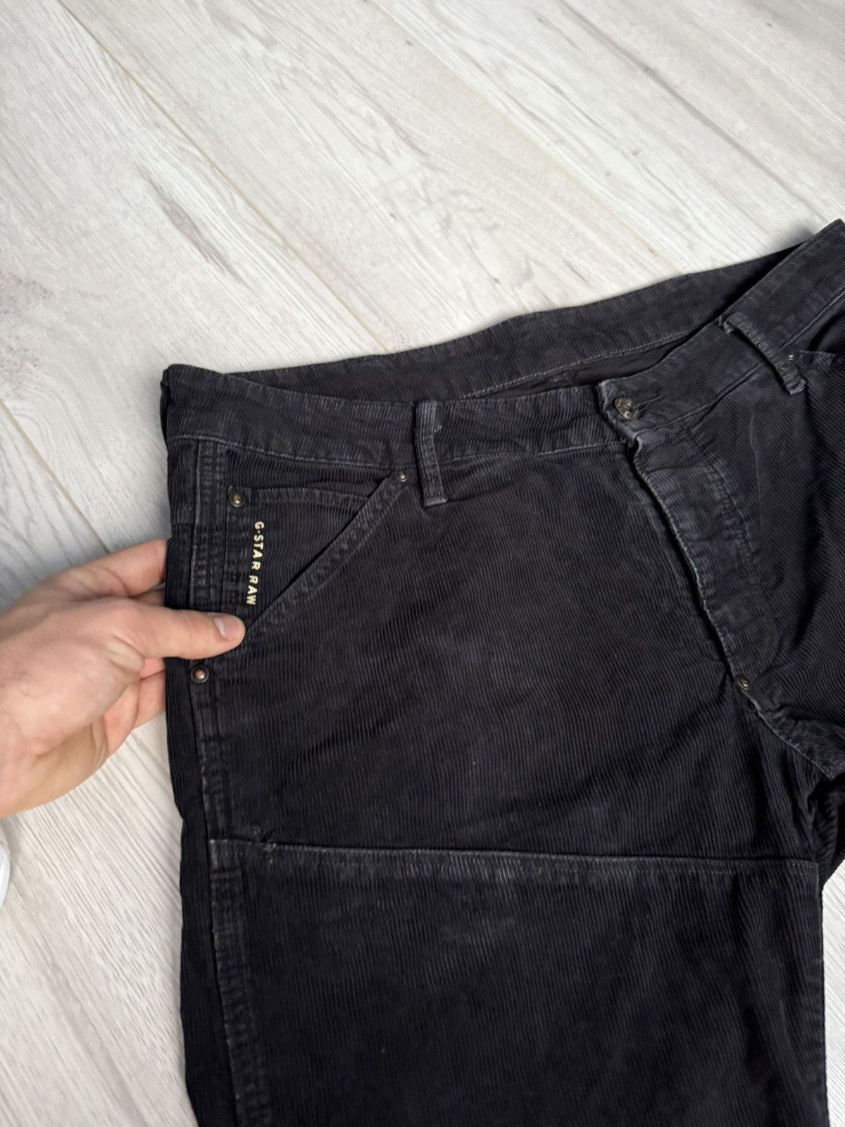 G-Star × Vintage Vintage Velvet Pants G Star Raw Velvet pants Size US 34 / EU 50 - 4 Thumbnail