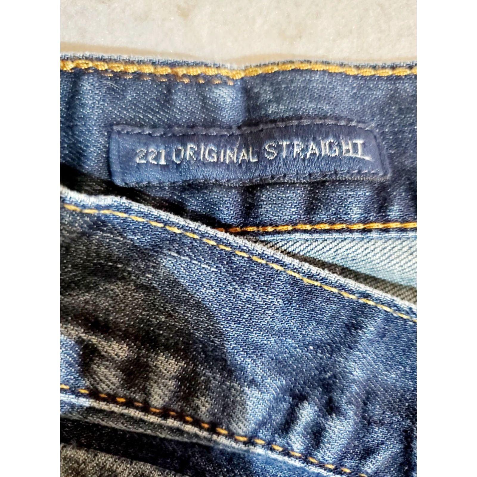 Lucky Brand LUCKY BRAND 221 Original Straight Denim Jeans Men 38X30 Blue Cotton Stretch 5-Pocket Regular Waist Belt Loops Mid Rise Vintage No? Size US 38 / EU 54 - 5 Thumbnail