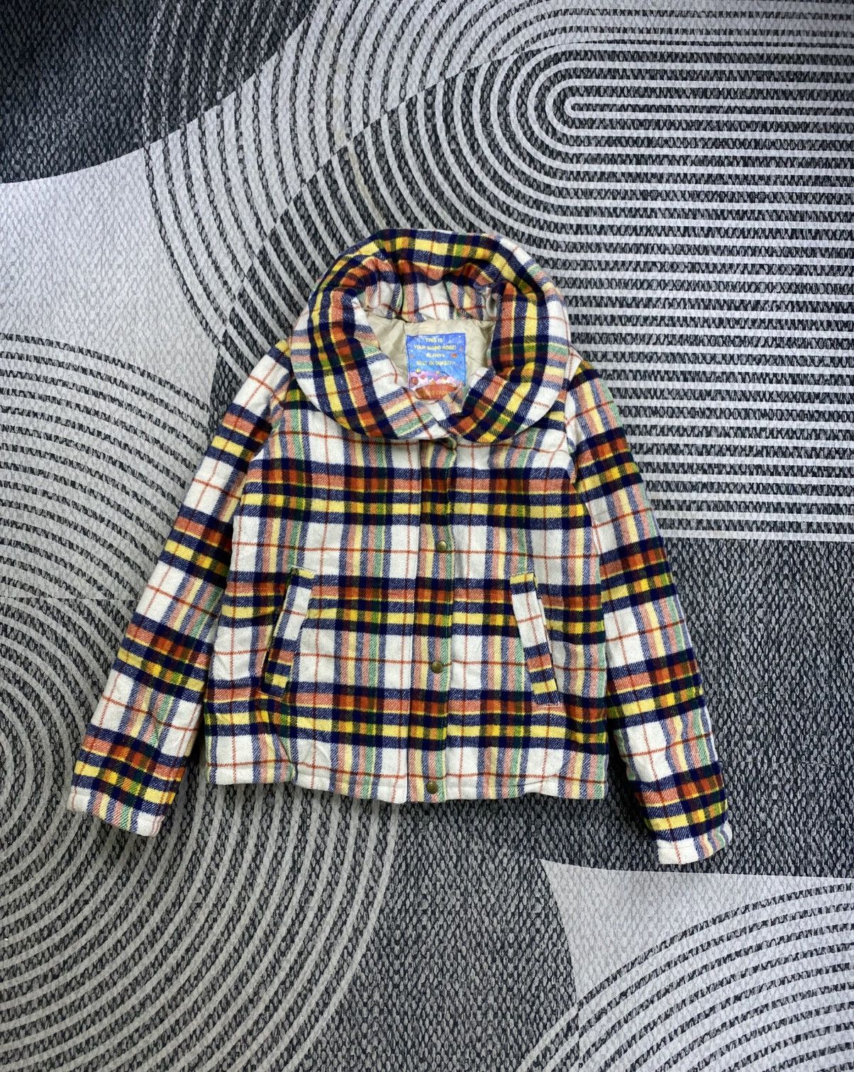 Japanese Brand Vtg Rodeo Crown Multicolor Plaid Zipper Down Jacket Size US S / EU 44-46 / 1 - 1 Thumbnail