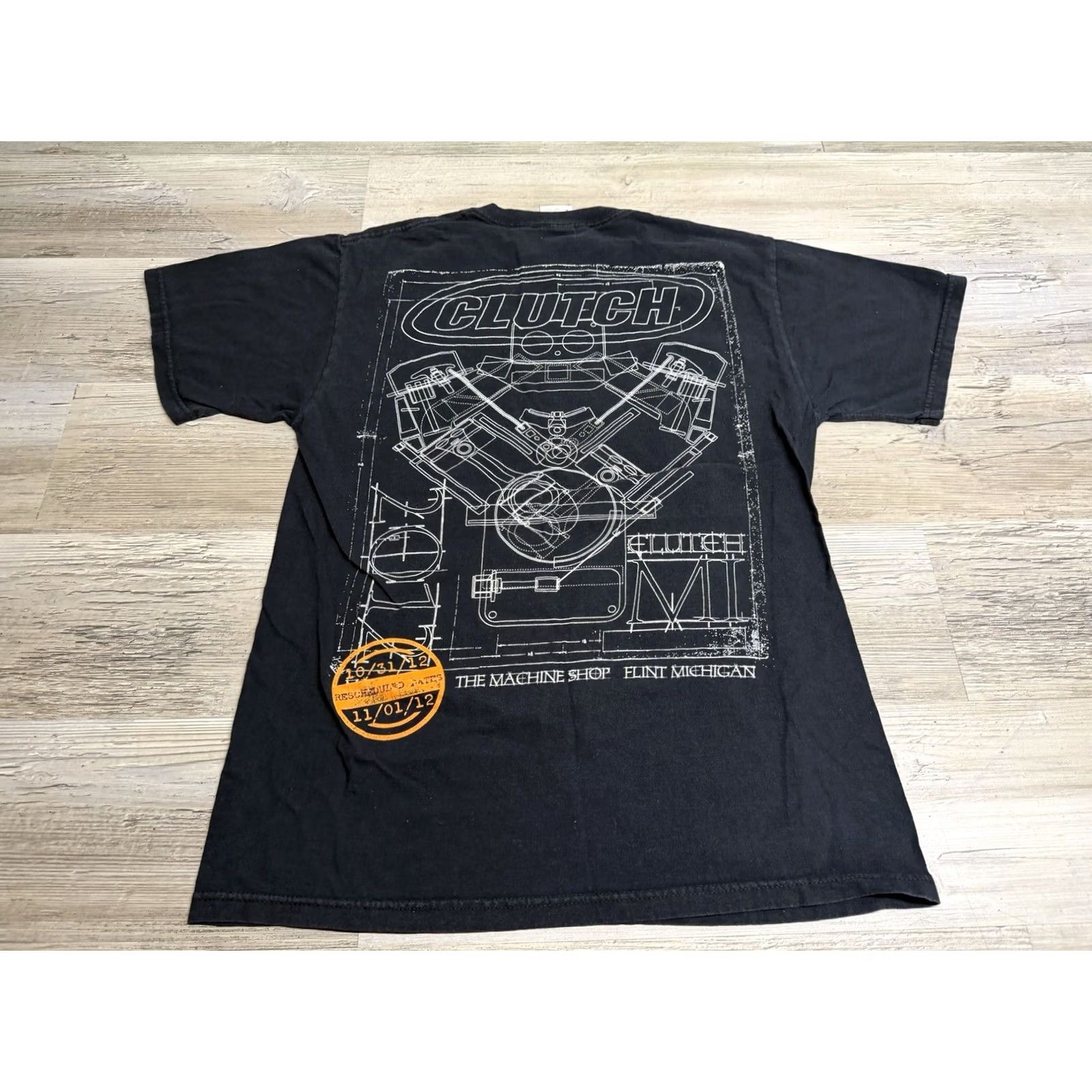 Fruit Of The Loom VINTAGE Fruit of the Loom T-Shirt Black Short Sleeve 1990s Cars 90s Band Clutch Mens M Shirt Graphic Print Size US M / EU 48-50 / 2 - 2 Thumbnail