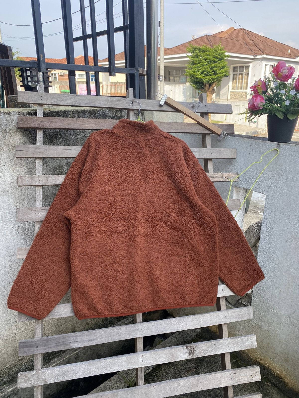 GU × Japanese Brand × Vintage GU Sherpa Half Zipper Size US XL / EU 56 / 4 - 4 Thumbnail