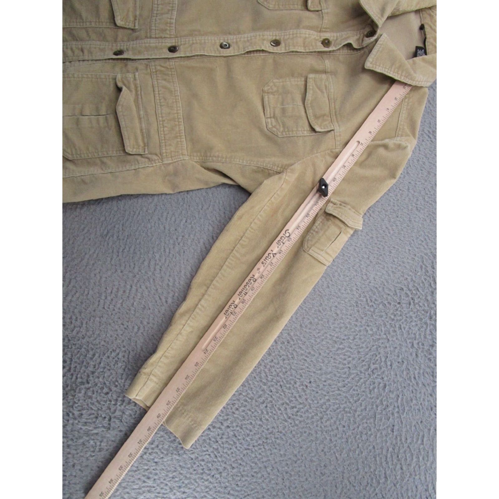 Mossimo Mossimo Corduroy Jacket Women's Beige Military Pockets Collared Size XL VTG Y2K Size XL / US 12-14 / IT 48-50 - 6 Thumbnail
