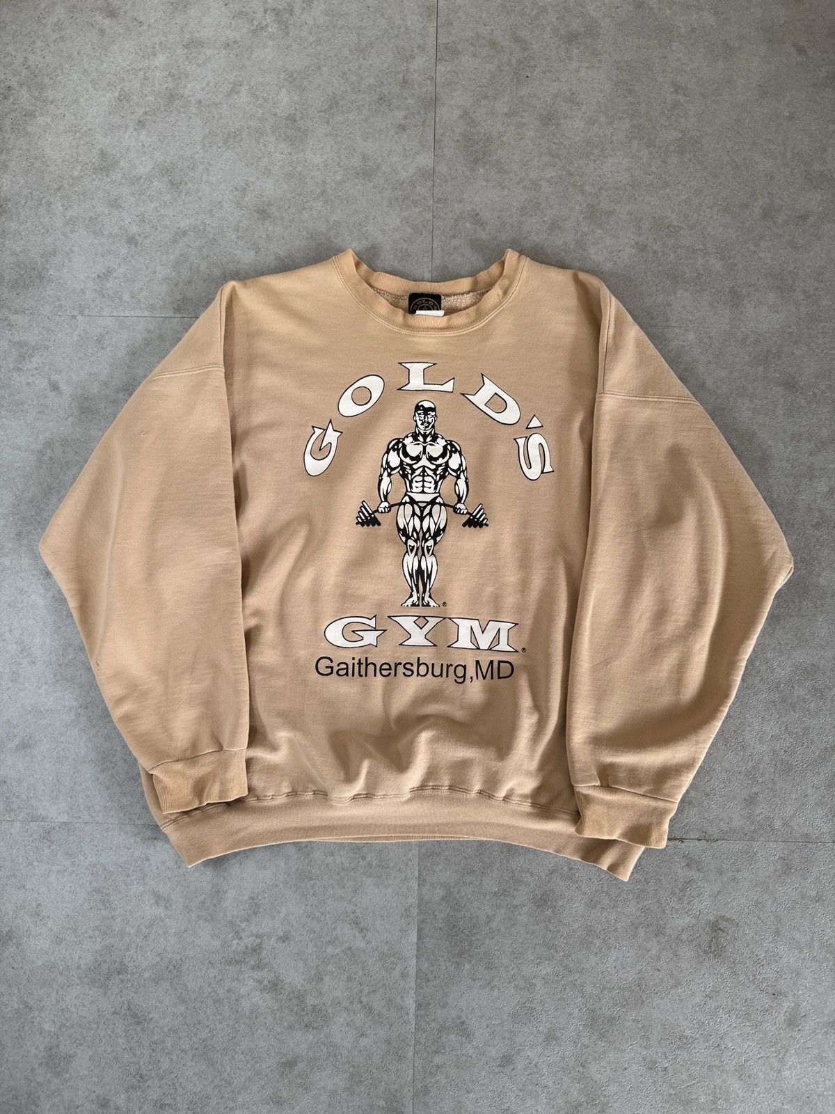 Vintage *RARE* VINTAGE 90s GOLD’S GYM BODYBUILDING SWEATER Size US XL / EU 56 / 4 - 4 Thumbnail