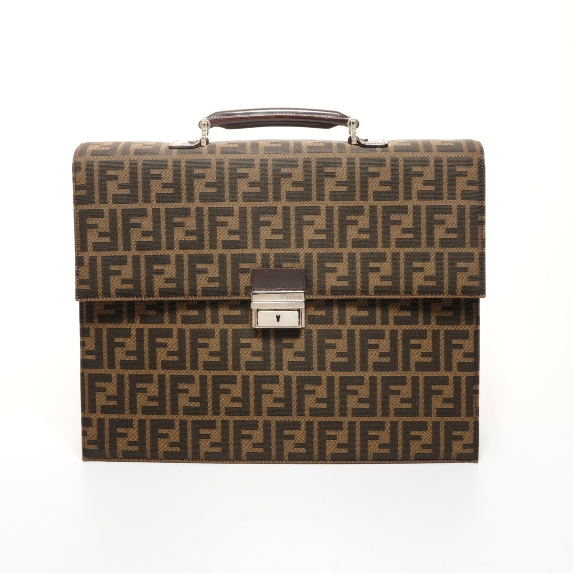 Fendi Fendi Zucca Canvas Briefcase/Business Bag/Handbag, Brown, WS26082 Size ONE SIZE - 1 Thumbnail