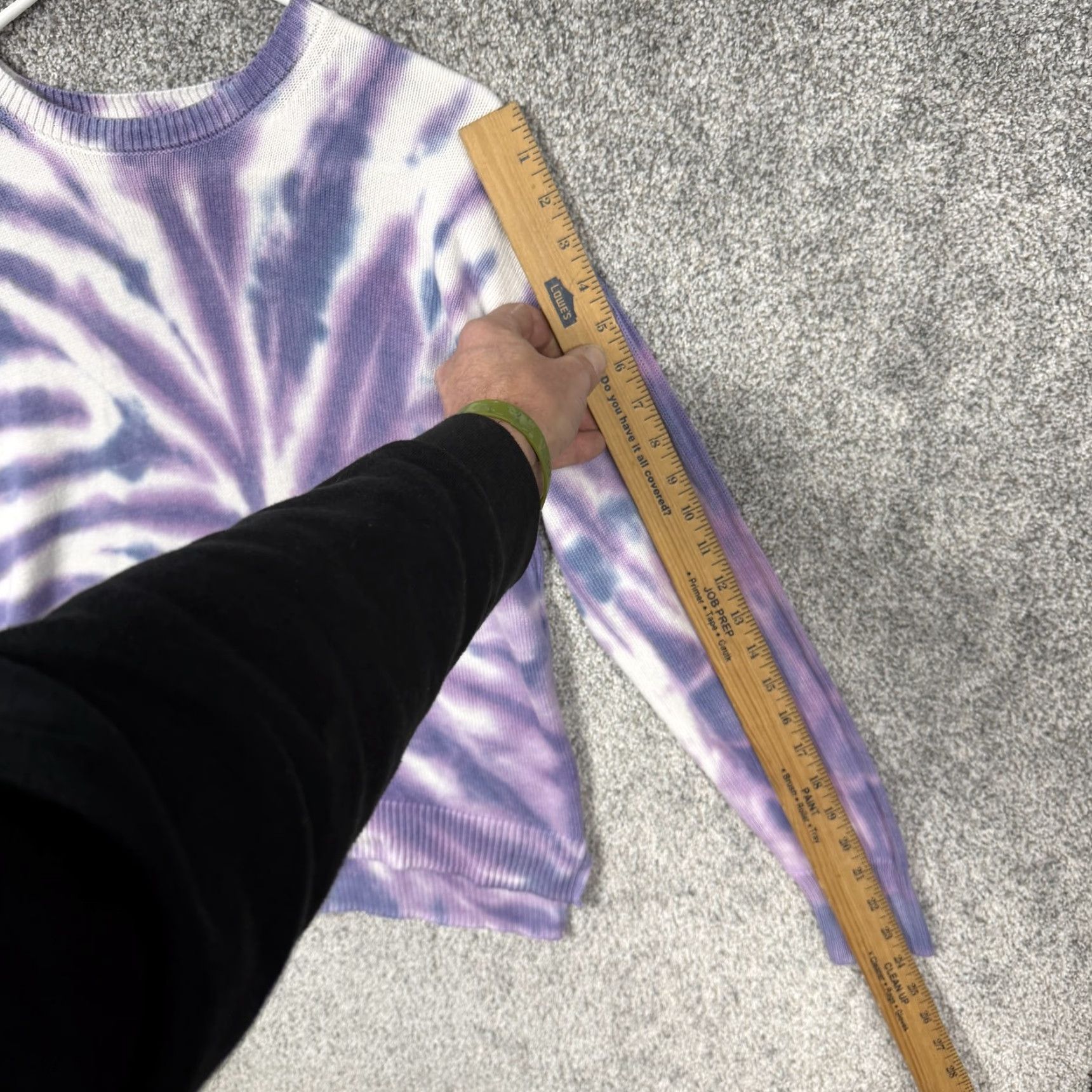 Vintage VINTAGE Design History Sweater Women M Purple Tie Dye Crewneck Knit Pullover Hippie Size M / US 6-8 / IT 42-44 - 3 Thumbnail