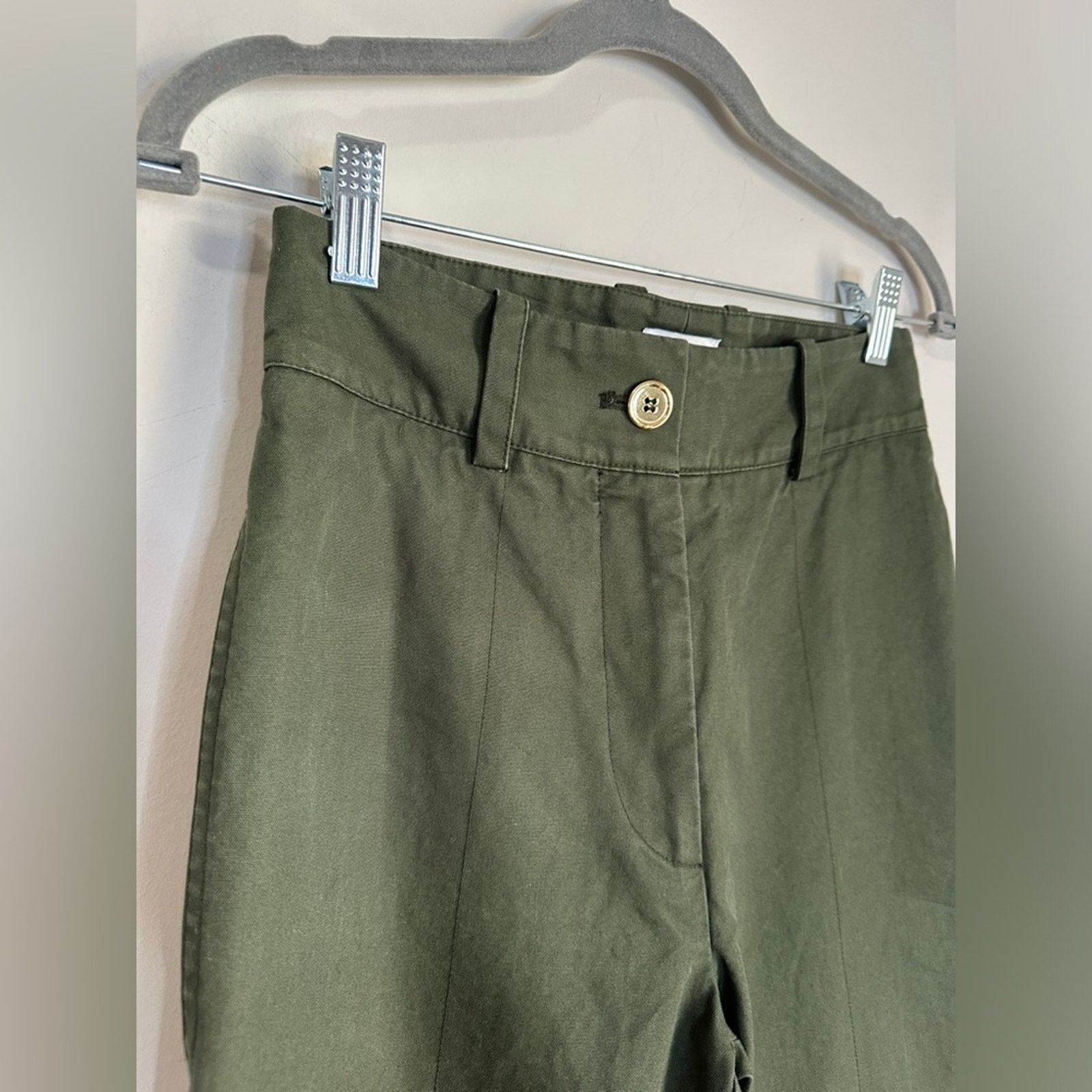 Patou Patou Pants Green Size 2 (French 34) Army Green Olive Flare Size 26" / US 2 / IT 38 - 7 Thumbnail