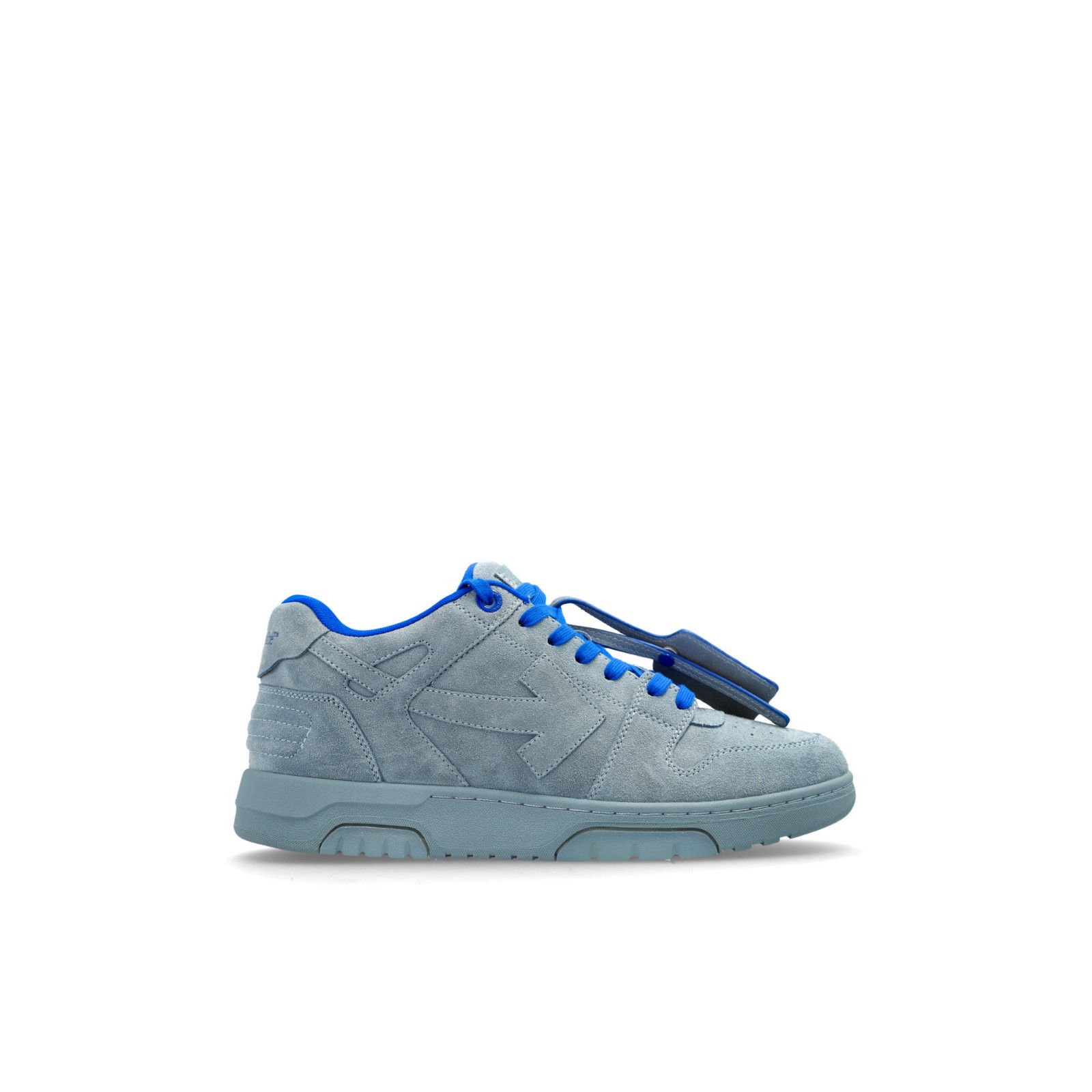 OFF-WHITE Out Of Office Blue Suede Sneakers New & Authentic