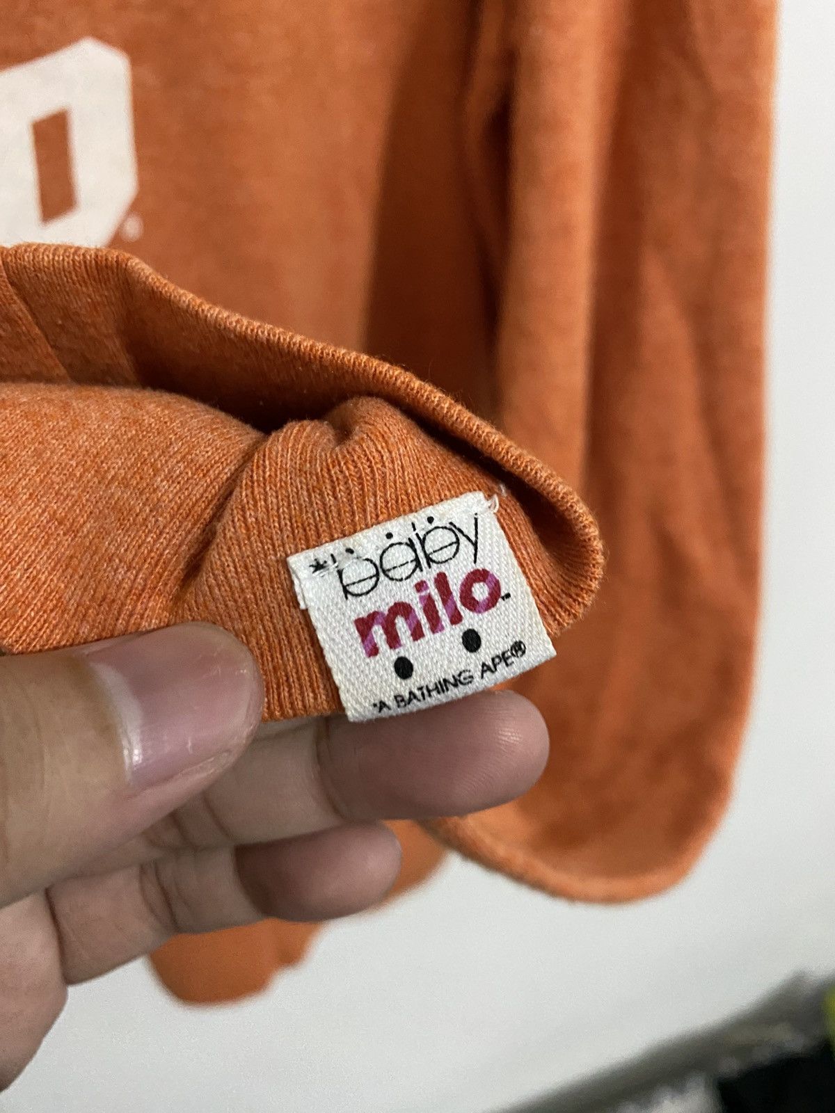 Bape Bape BabyMilo Orange Hoodie 2000s Size US L / EU 52-54 / 3 - 8 Thumbnail