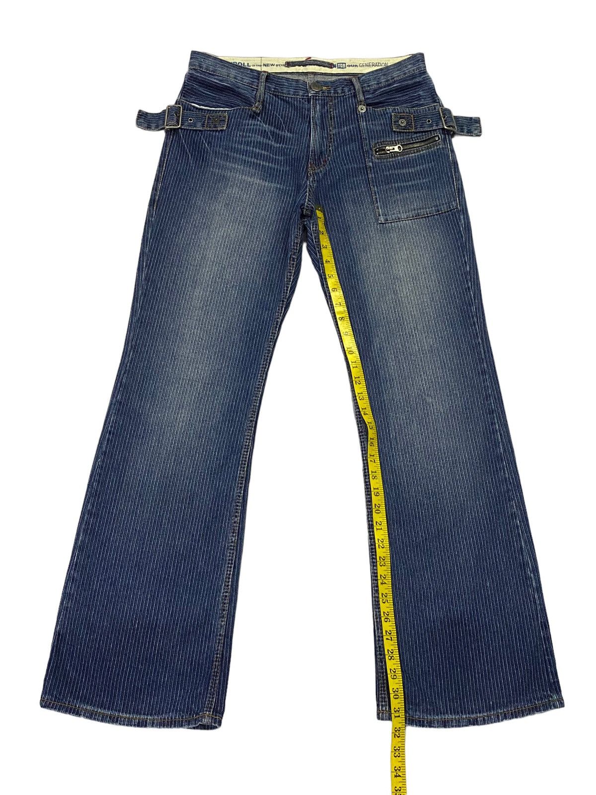 PPFM PPFM 20Th Anniversary Stripes Bondage Pant Flare Jeans Size US 32 / EU 48 - 7 Thumbnail