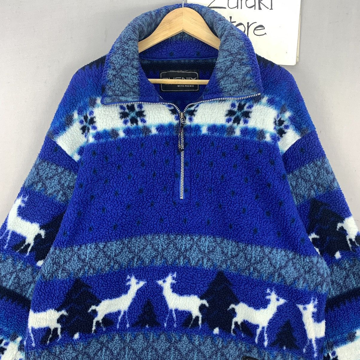 Phenix Vintage Phenix Japn Polartec HalfZipper Pullover Sweatshirt Size US XXL / EU 58 / 5 - 2 Thumbnail