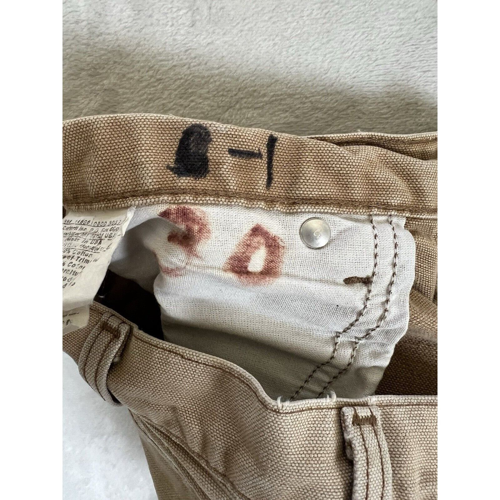 Carhartt Vintage Carhartt B72 BRN Pants Size 32x30 USA Made Stained G Size US 32 / EU 48 - 9 Thumbnail