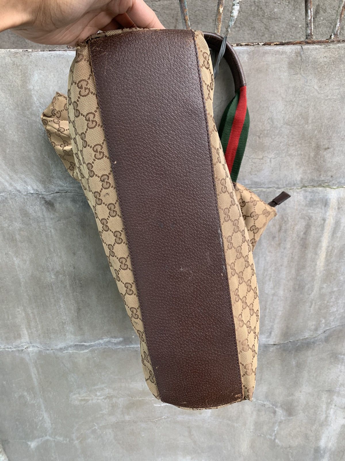 Gucci GG Canvass Web Handle Tote Bag Size ONE SIZE - 9 Thumbnail