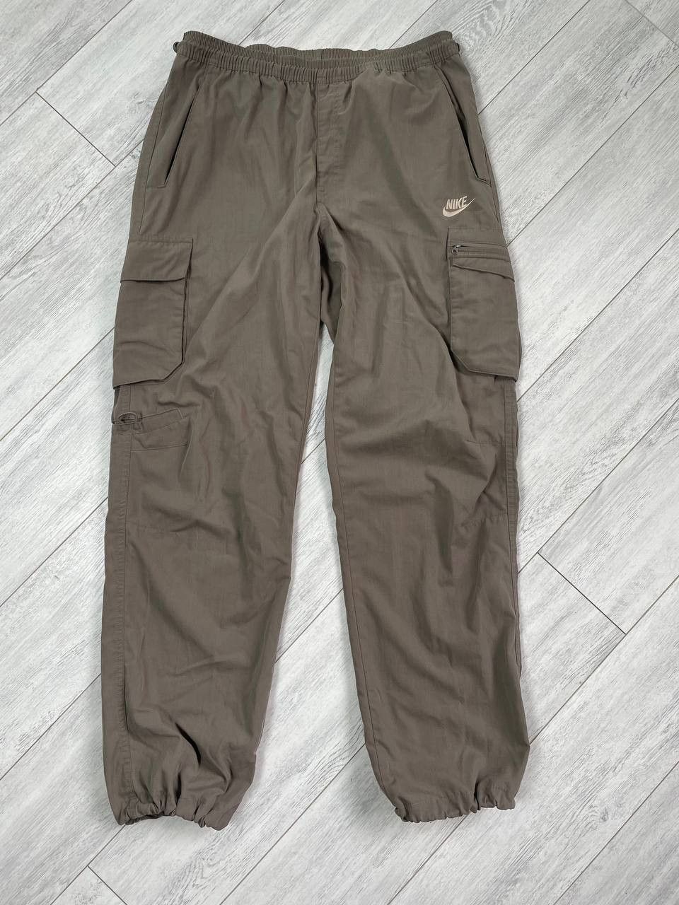 image of 90's Vintage Nike Cargo Gorpcore Pants Y2K Swoosh in Beige, Men's (Size 32)