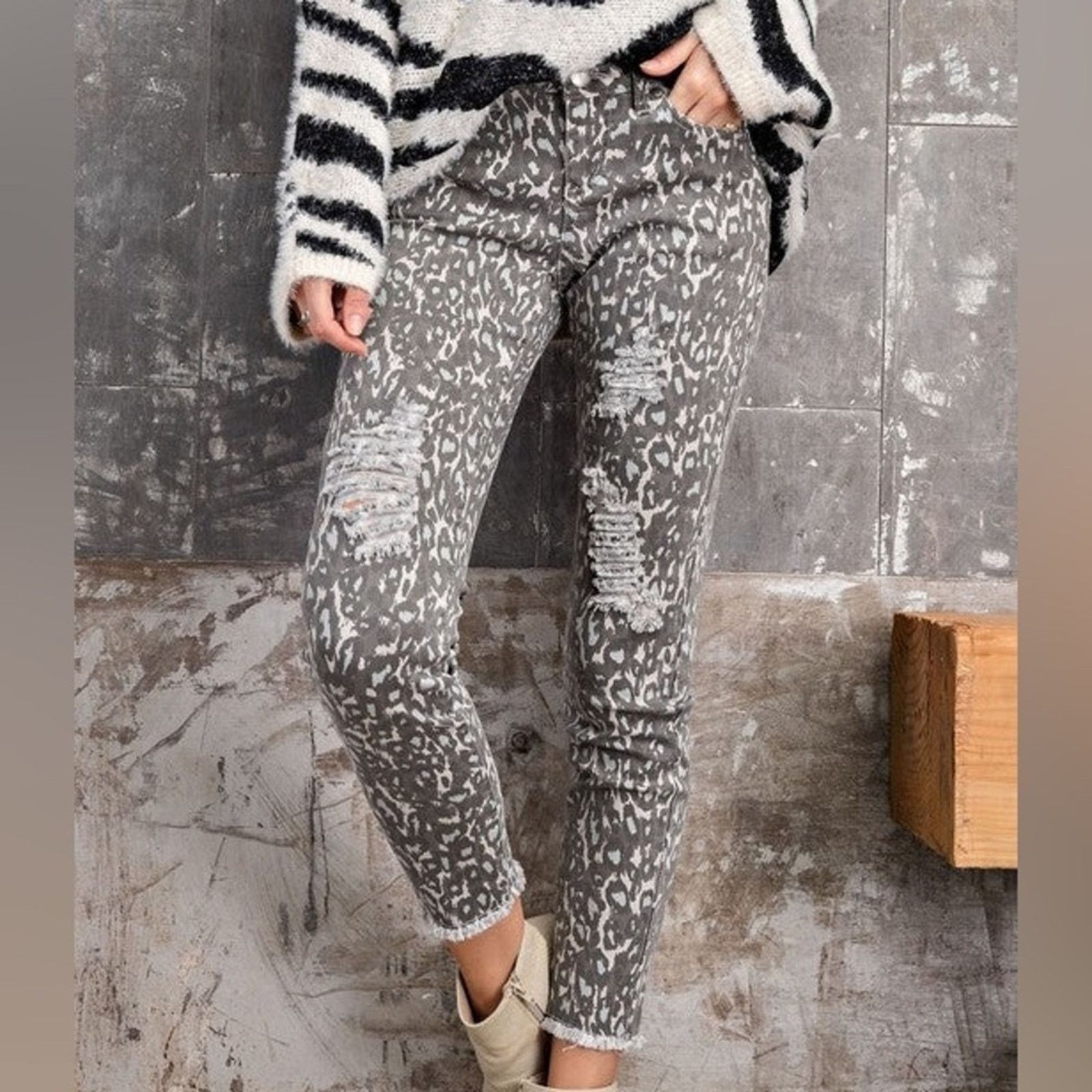 Nordstrom Stop Me If You Can Distressed Ankle Size 30" / US 8 / IT 44 - 1 Thumbnail