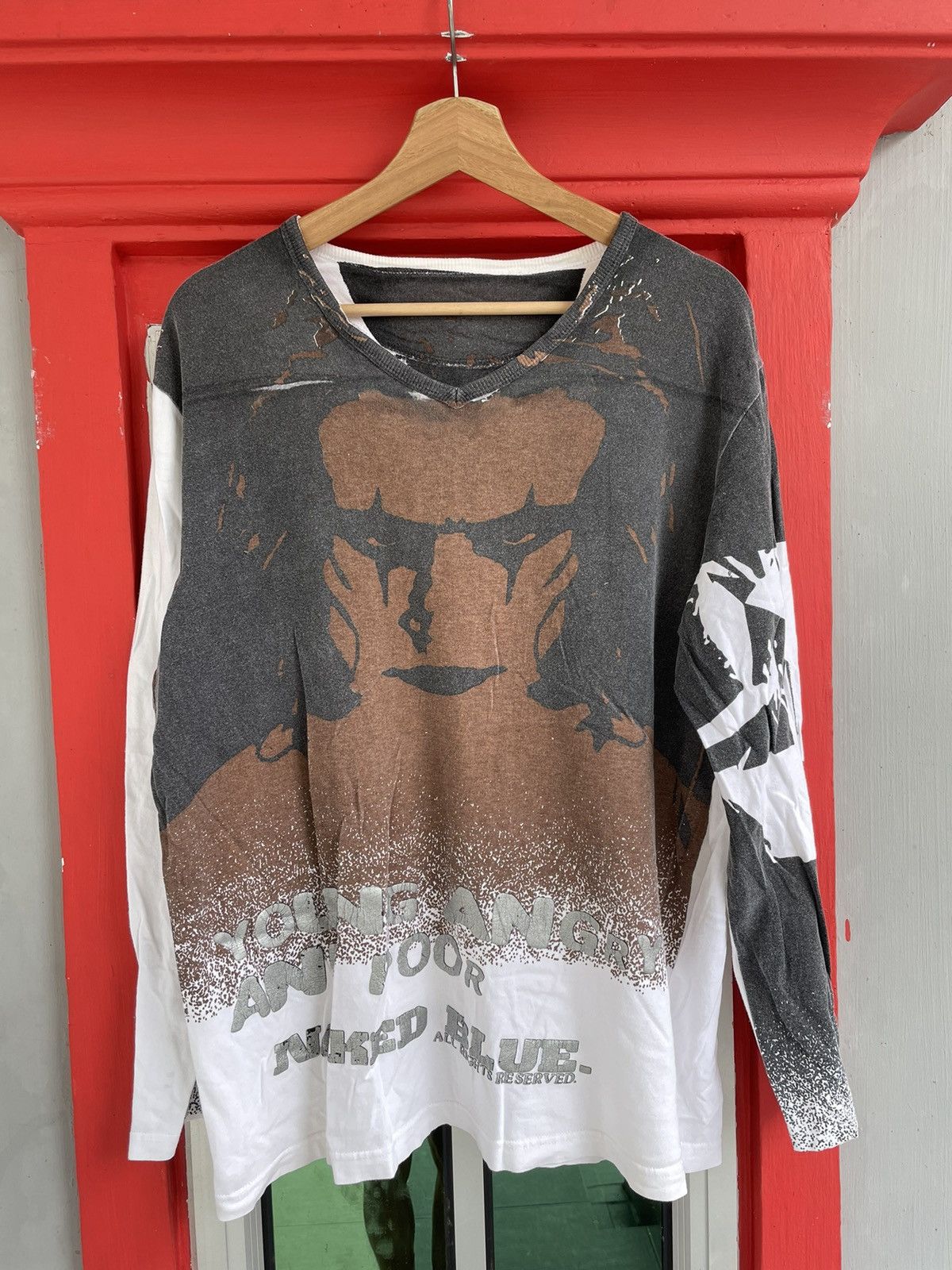 image of 90's Angry Young And Poor Punk Seditionaries Tee in White, Men's (Size Large)
