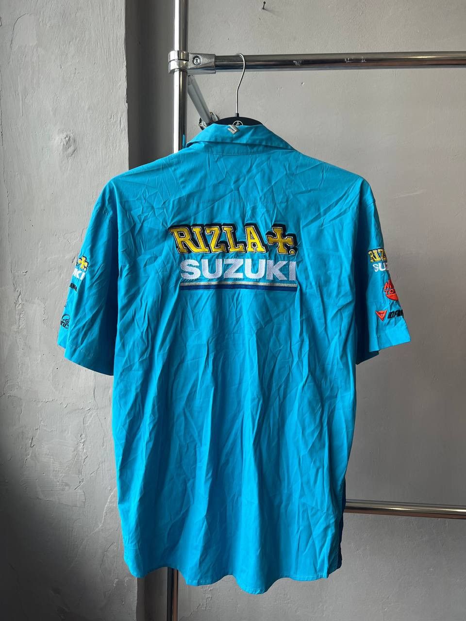 ICON Motorsports SUZUKI RIZLA+ RARE COTTON MOTO RACING BUTTON JERSEY SHIRT XL Size US XL / EU 56 / 4 - 10 Thumbnail