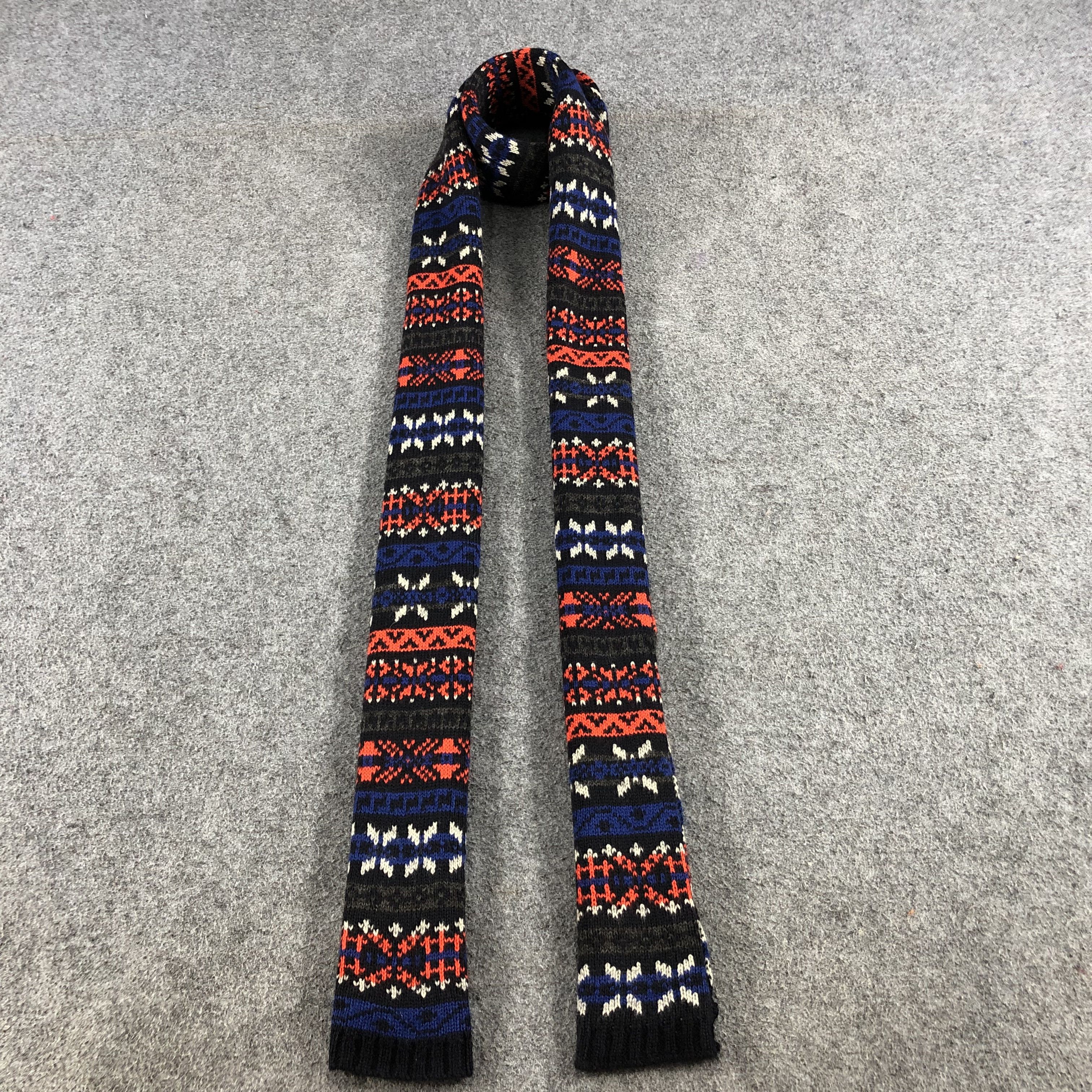 Uniqlo Uniqlo Fair Isle Wool Scarf Muffler V652 Size ONE SIZE - 1 Thumbnail