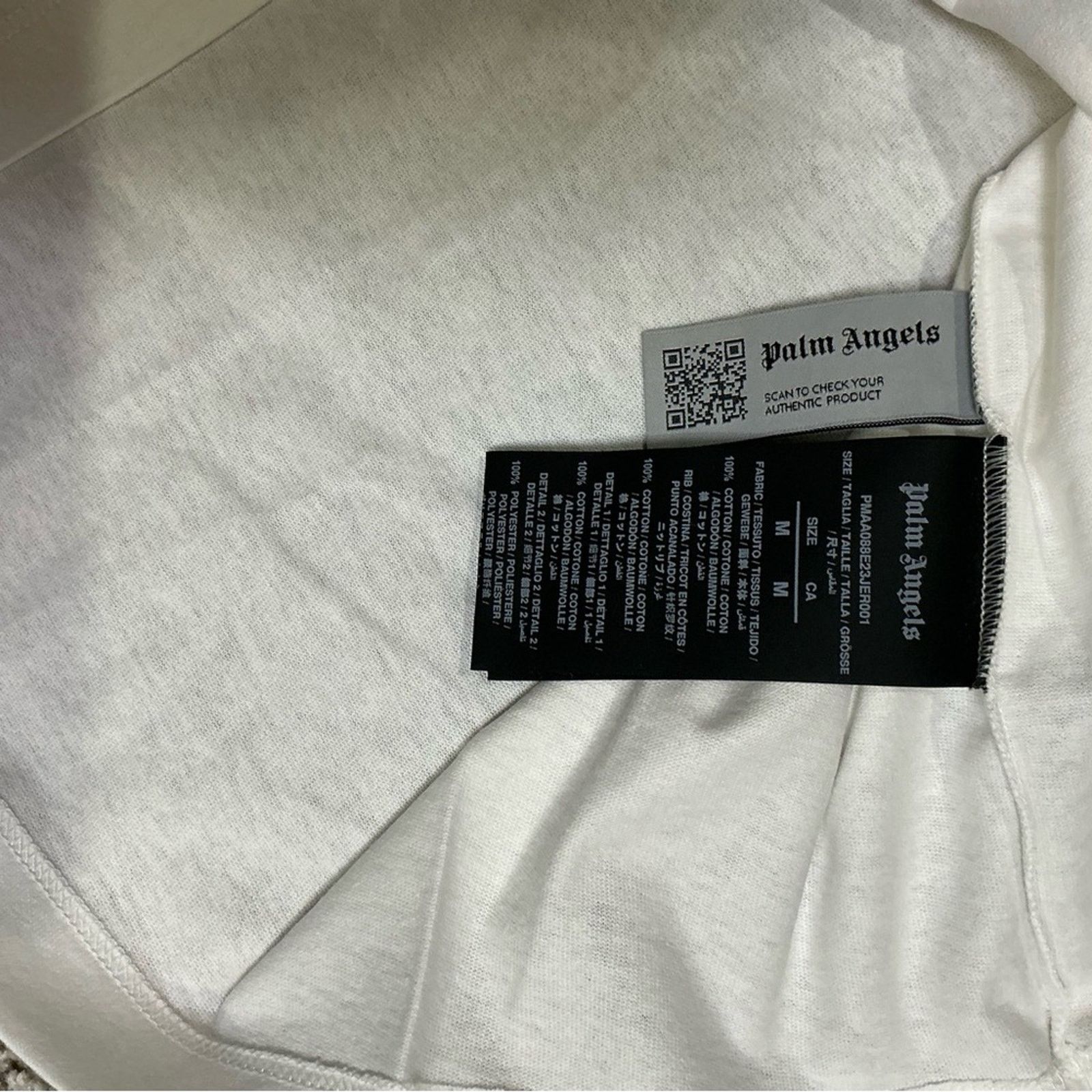 Palm Angels Palm Angels White Sartorial Tape T Shirt Tee Med New Size US M / EU 48-50 / 2 - 6 Thumbnail