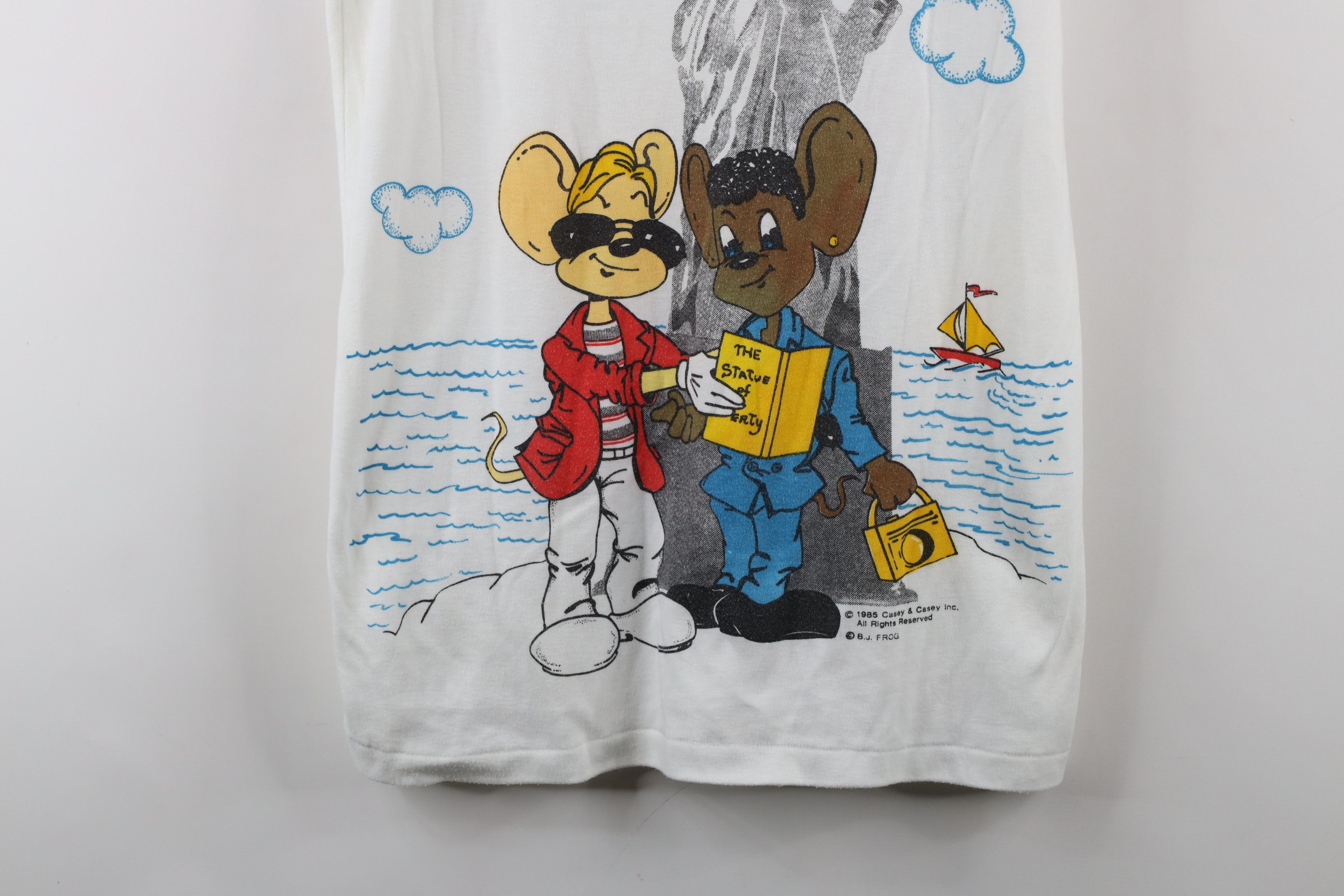 Vintage Vintage 80s Miami Mice New York Dolman Sleeve Muscle T-Shirt Size M / US 6-8 / IT 42-44 - 3 Thumbnail