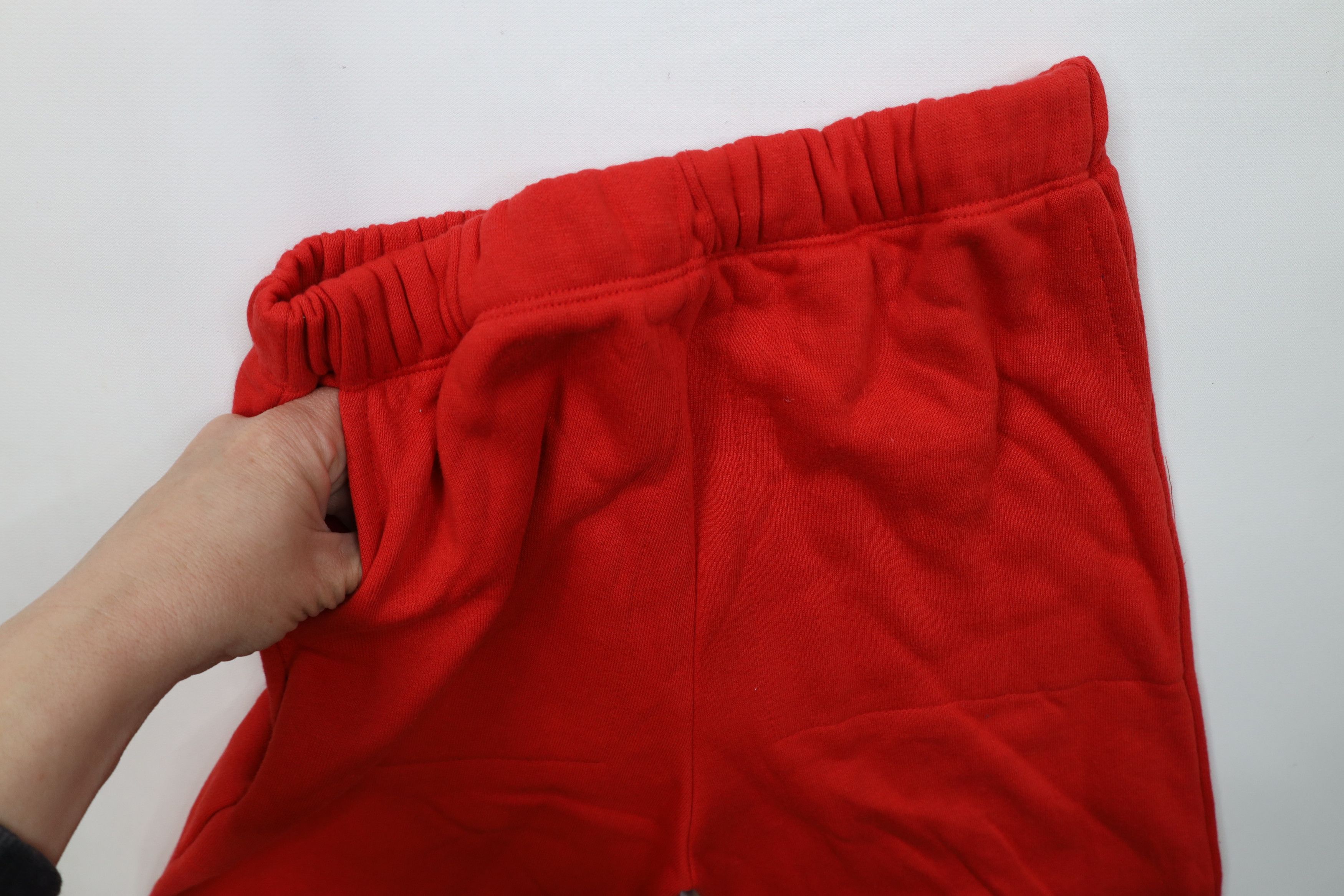 Vintage Deadstock Vintage 90s Streetwear Sweatpants Joggers Red USA Size US 34 / EU 50 - 5 Thumbnail
