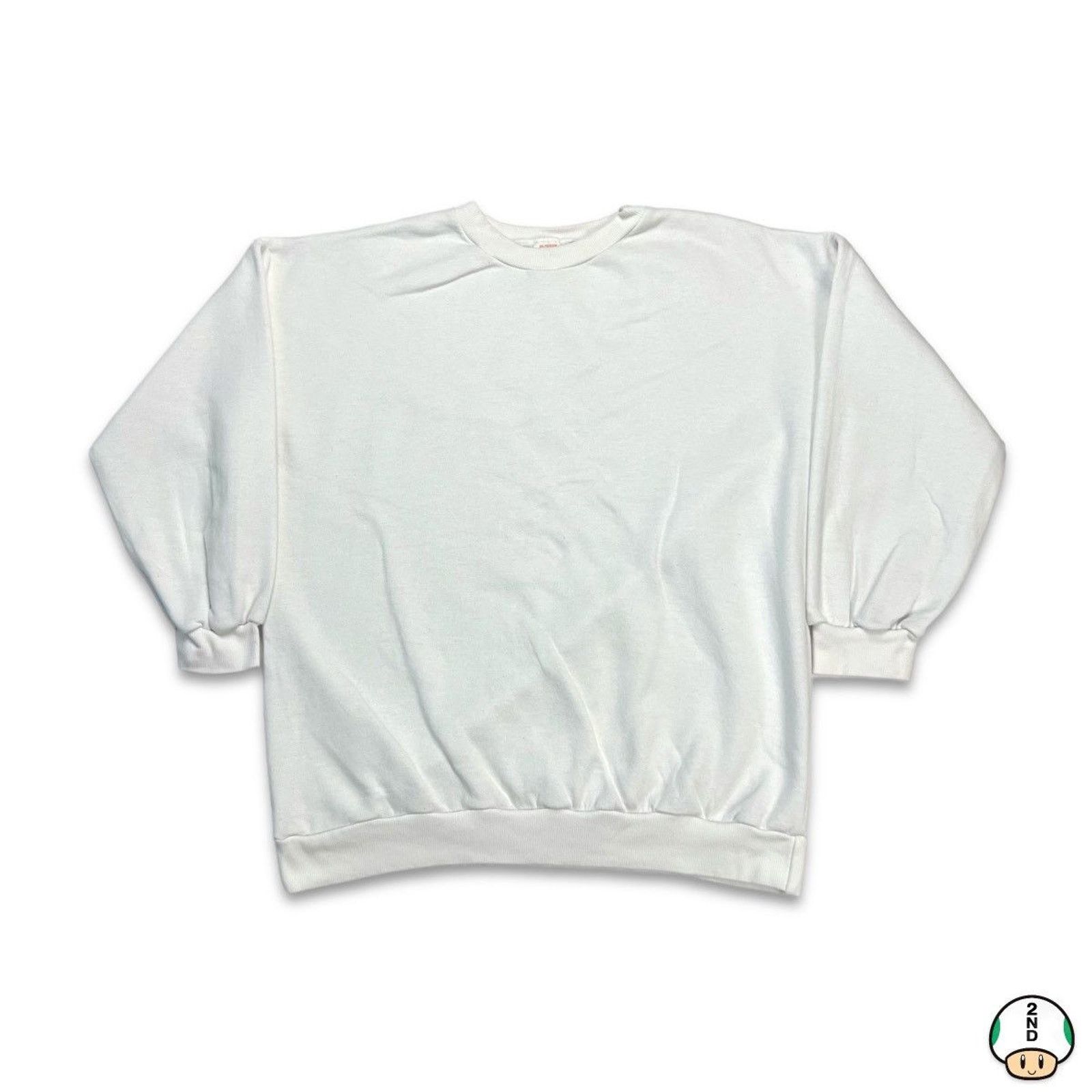 Vintage Vintage Blank Sweatshirt Mens 90s Classic Pullover Crewneck Size US M / EU 48-50 / 2 - 1 Thumbnail