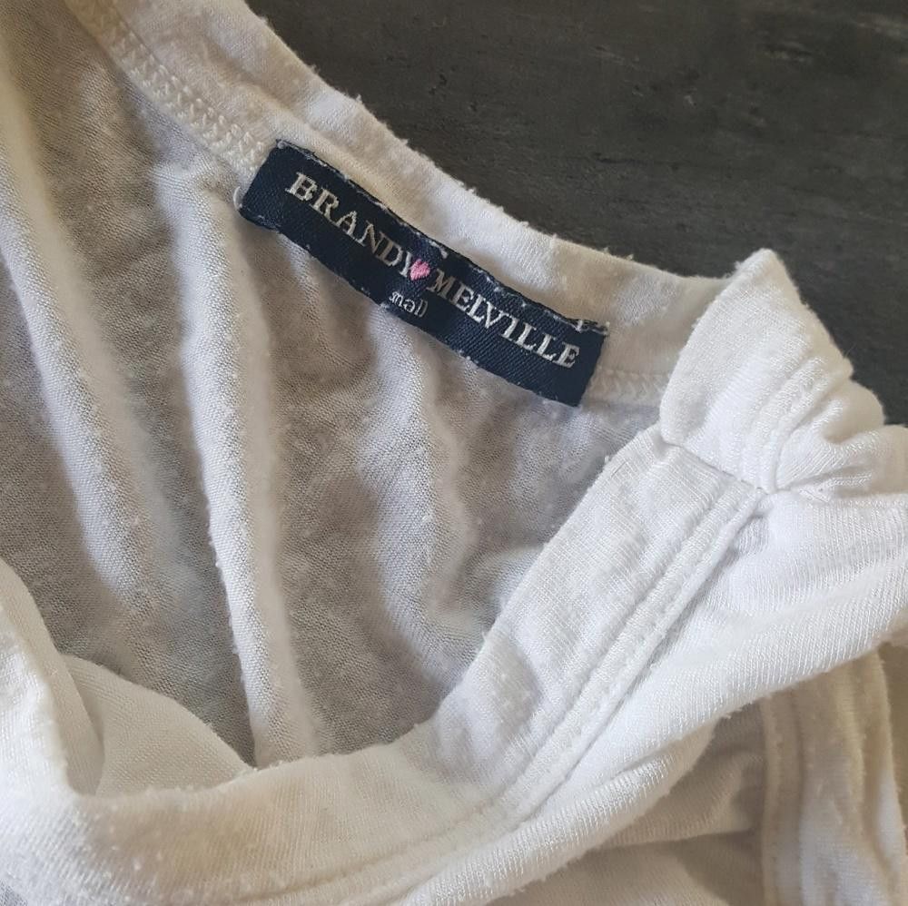 Designer White Classic Melville Cropped Tank Size ONE SIZE - 4 Thumbnail