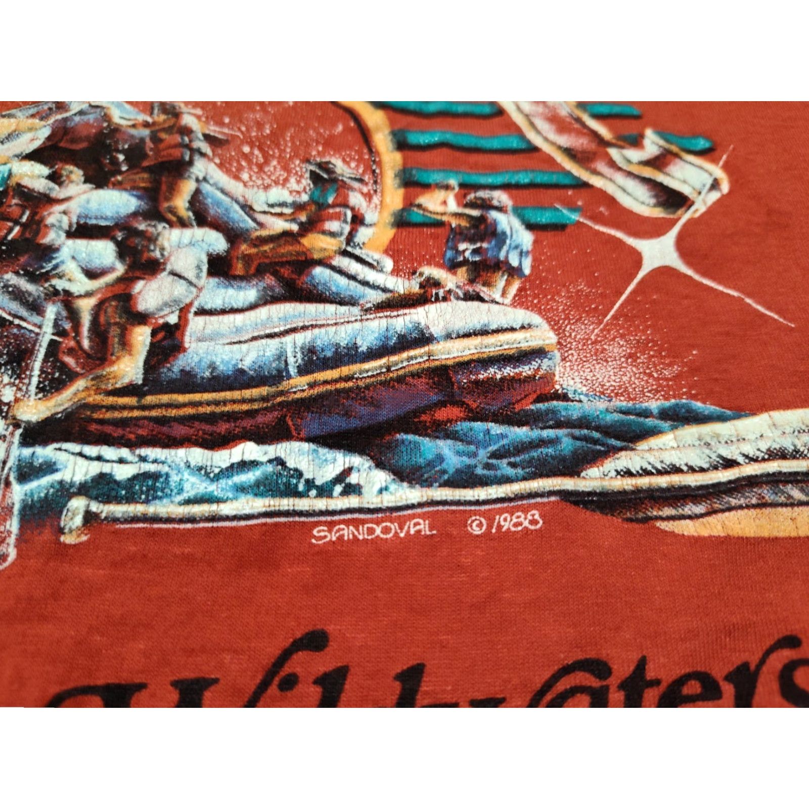 Vintage Vtg Screen Stars Brand Appalachian White Water Wildwaters Tank Top M/L USA Made Size US M / EU 48-50 / 2 - 3 Thumbnail