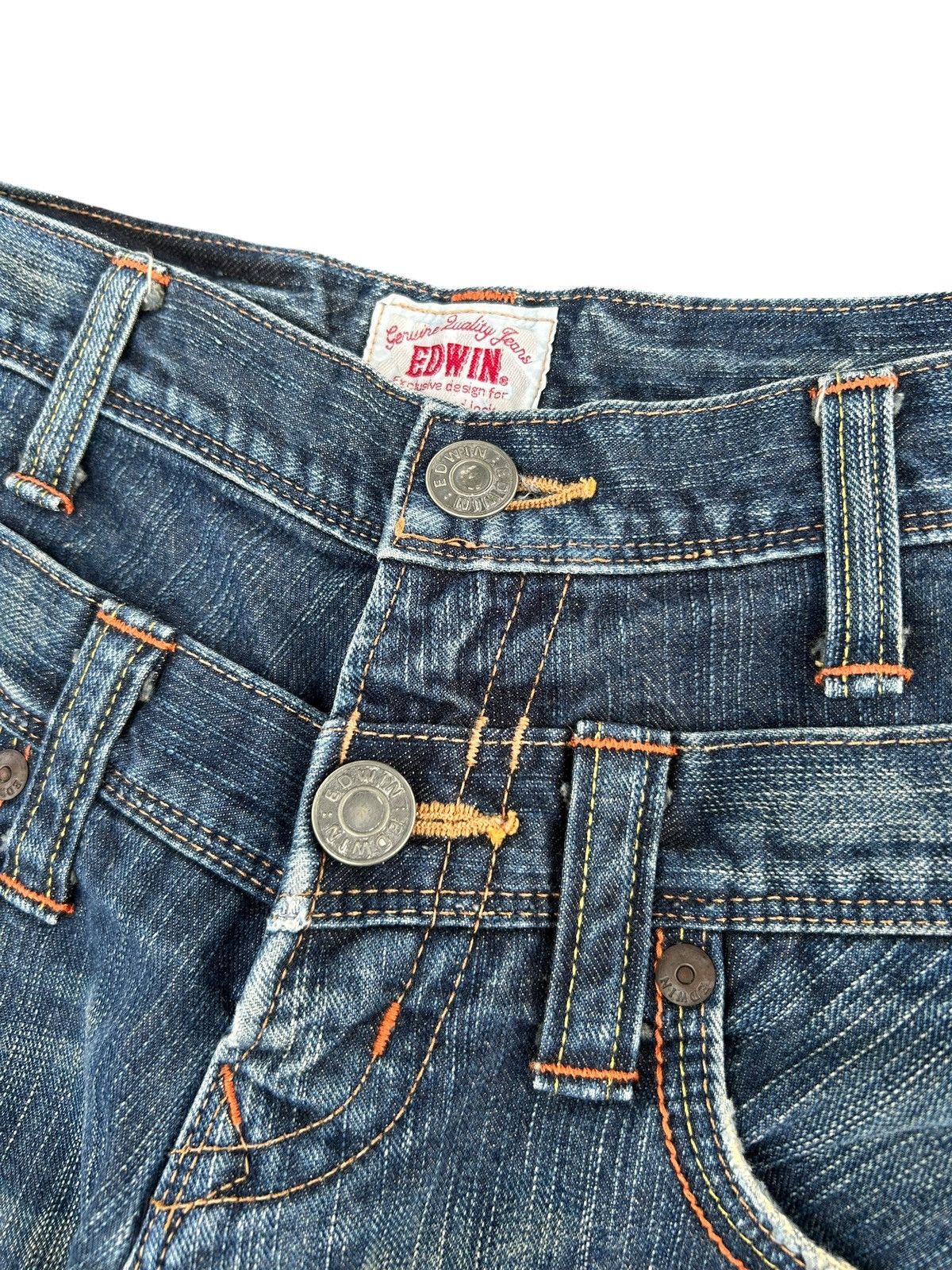 Kapital Double Waist Vintage Edwin Japanese Brand Denim jeans Size US 30 / EU 46 - 3 Thumbnail
