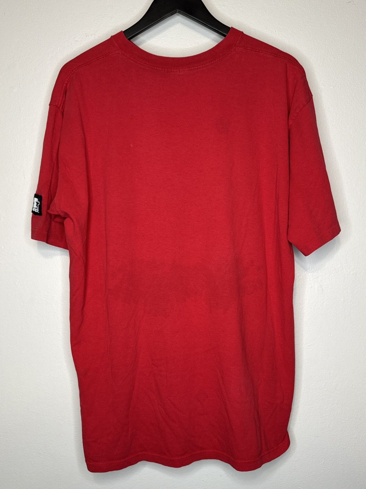 NHL × Starter × Vintage Vintage 1995 Detroit Red Wings Call To Arms Playoffs Tee Size US XL / EU 56 / 4 - 10 Thumbnail