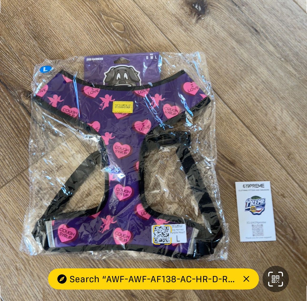 Awful Lot of Cough Syrup Thats awful lot of cough syrup dog harness L Size ONE SIZE - 2 Thumbnail