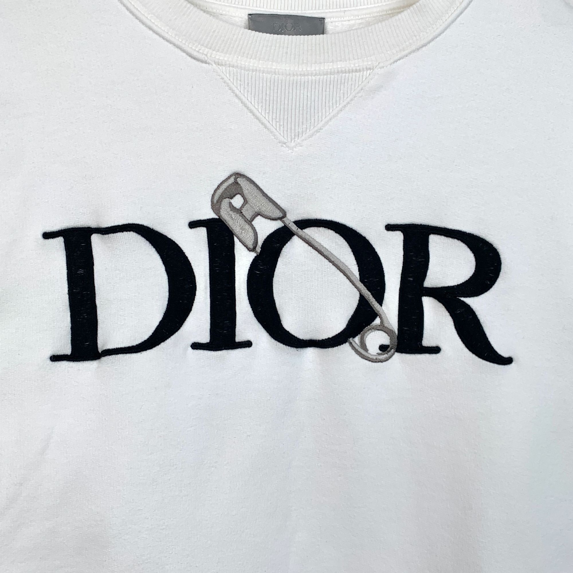 Dior Christian Dior Sweatshirt With Safety Pin Embroidery Logo Size S / US 4 / IT 40 - 4 Thumbnail