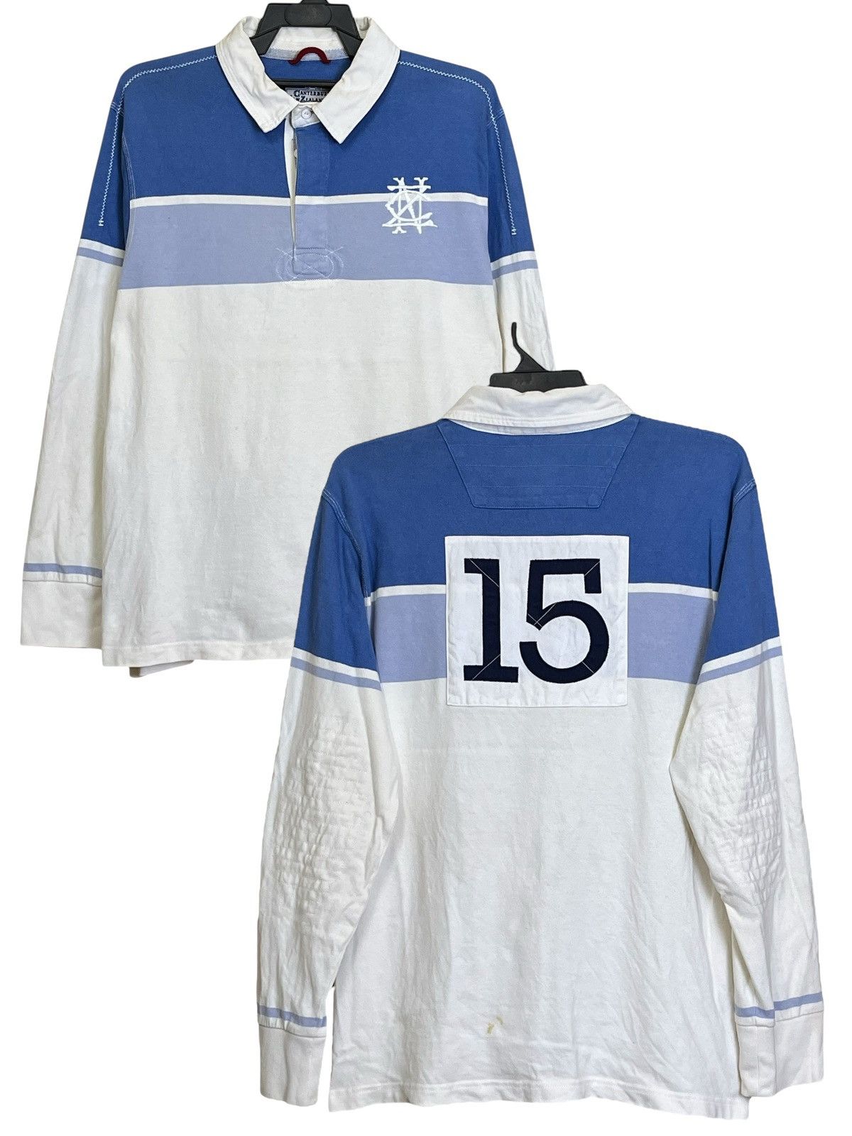 Canterbury of New Zealand Vintage CANTERBURY of new zealand #15 longsleeve rugby shirt Size US XL / EU 56 / 4 - 1 Thumbnail