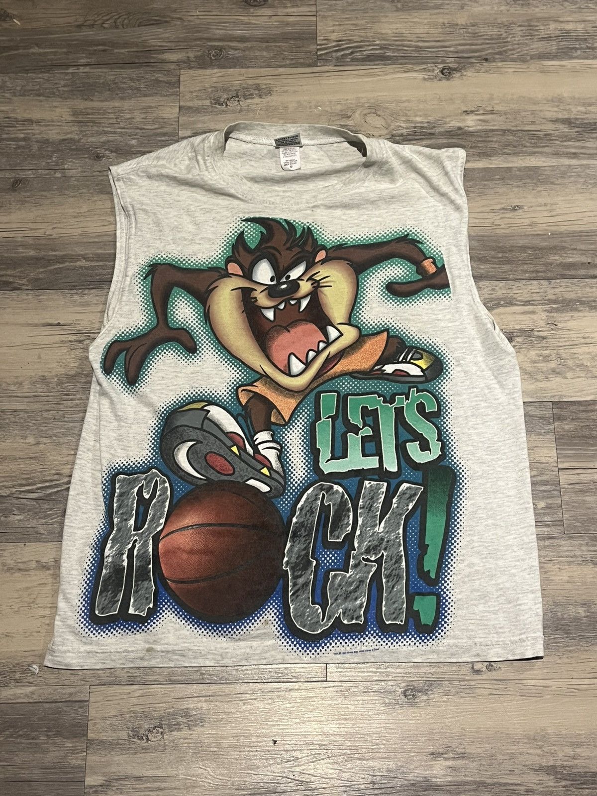 Vintage Vintage Taz Sleeveless Tee Size US S / EU 44-46 / 1 - 1 Thumbnail