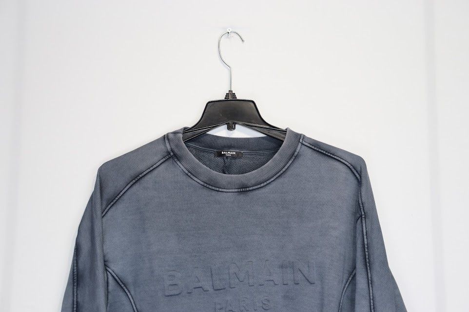 Balmain o1rshd1 Bike Drawstring Sweatshirt in Blue Size US L / EU 52-54 / 3 - 3 Thumbnail