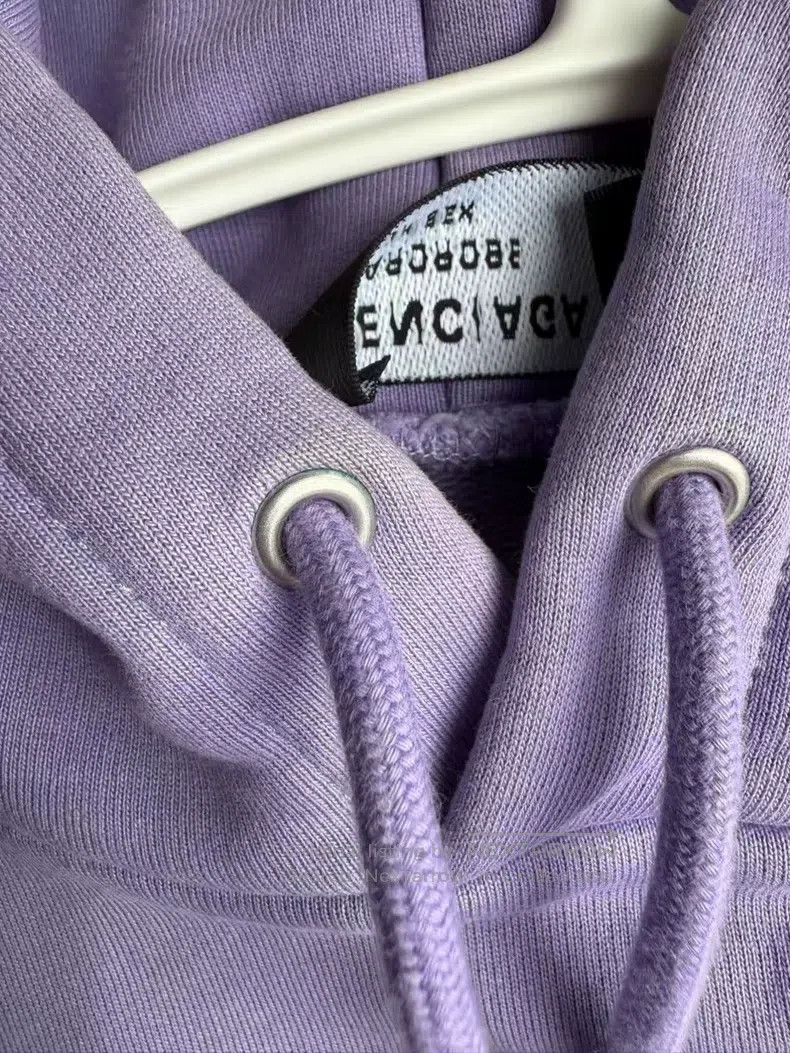 Balenciaga Balenciaga Eggplant Purple Coca-Cola Embroidered Hoodie Size US L / EU 52-54 / 3 - 6 Thumbnail