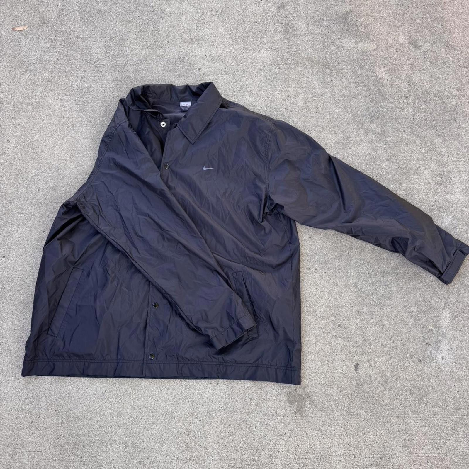 Nike Vintage Black Nike windbreaker jacket Size US XXL / EU 58 / 5 - 1 Thumbnail