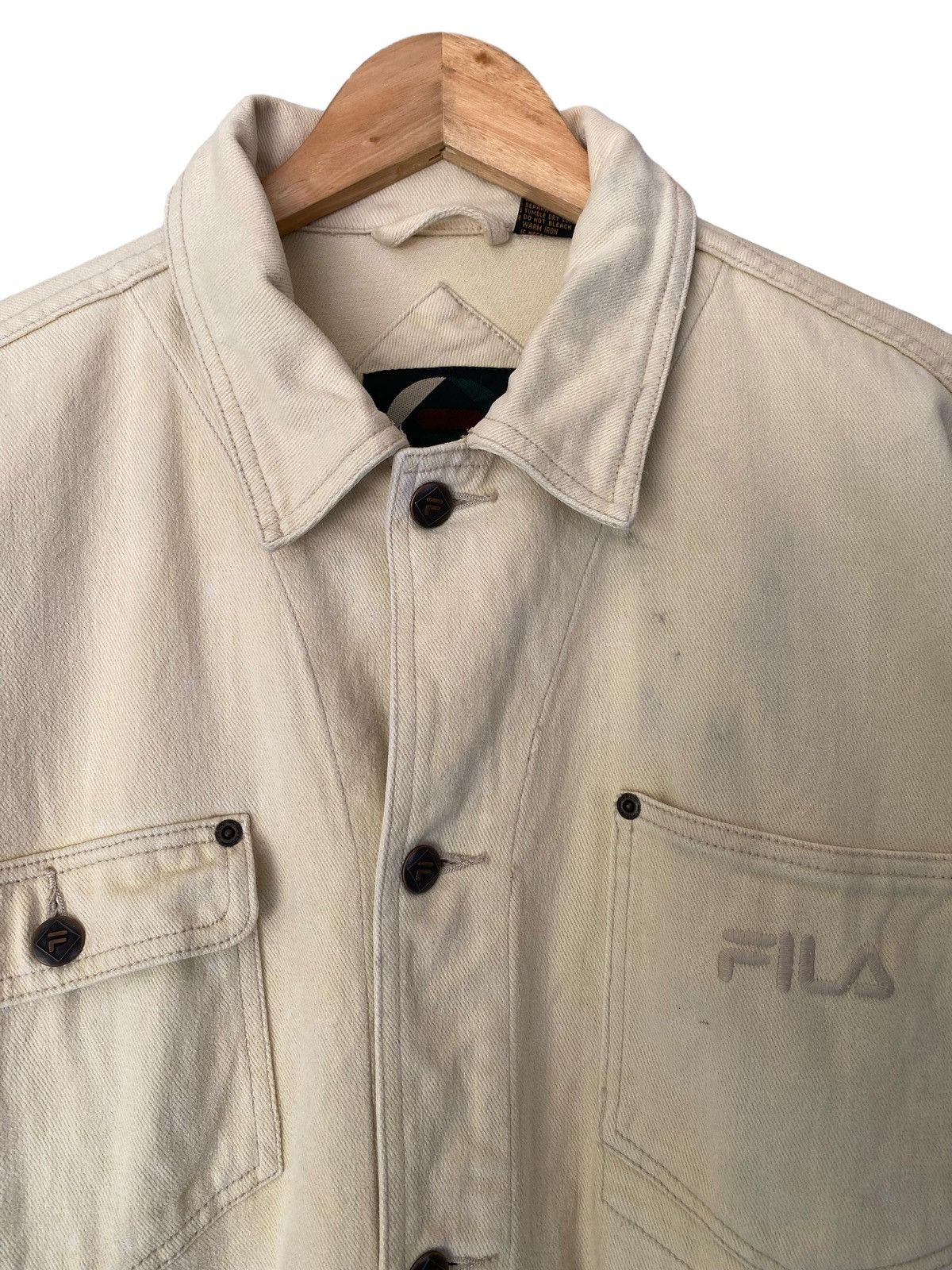 Fila Vintage FILA Denim Jacket Size US M / EU 48-50 / 2 - 6 Thumbnail