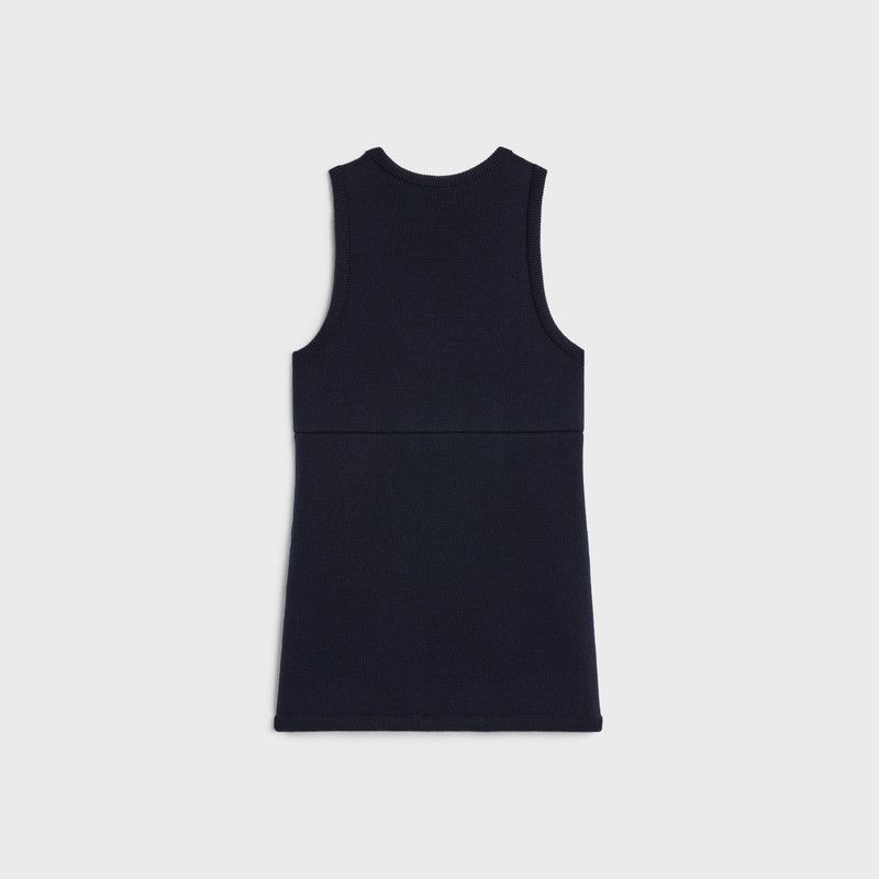 Celine o1bcso1str0126 2ADKG864Z Tunic Mini Dress in Navy Size XS / US 0-2 / IT 36-38 - 2 Thumbnail