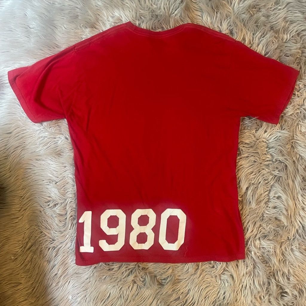 Stussy Stussy N4 1980 red tee size XL Size US XL / EU 56 / 4 - 2 Thumbnail