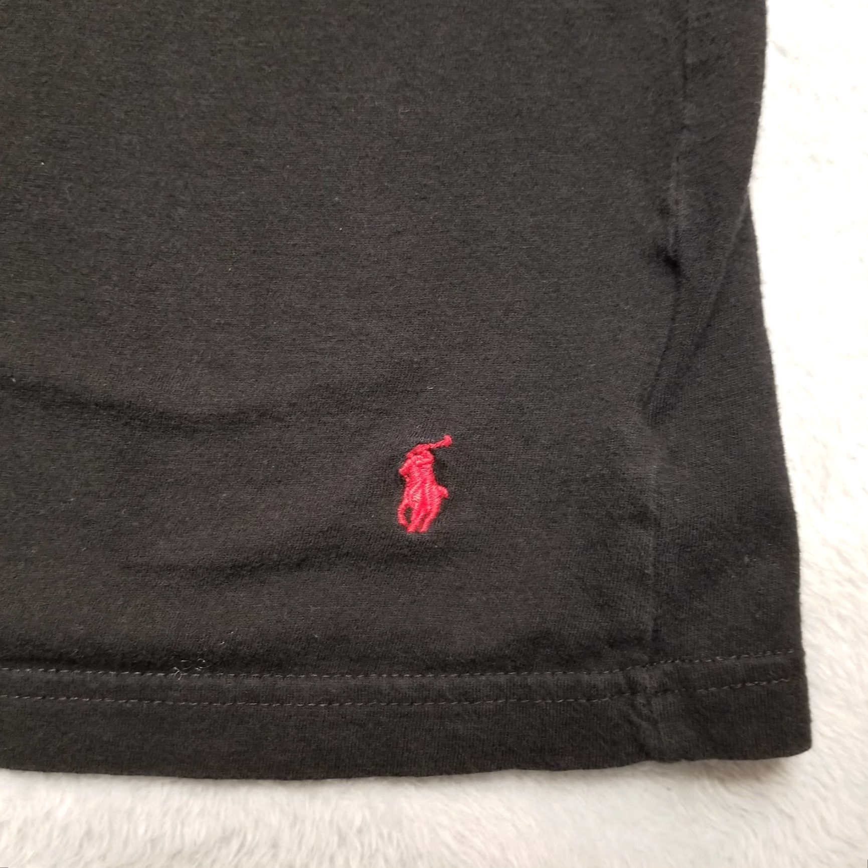 Polo Ralph Lauren Ralph Lauren Shirt Womens L Black Crewneck Tee Red Pony Logo Casual TEE Polo Shirt Ladies Large Black Logo Tee Casual Size L / US 10 / IT 46 - 2 Thumbnail