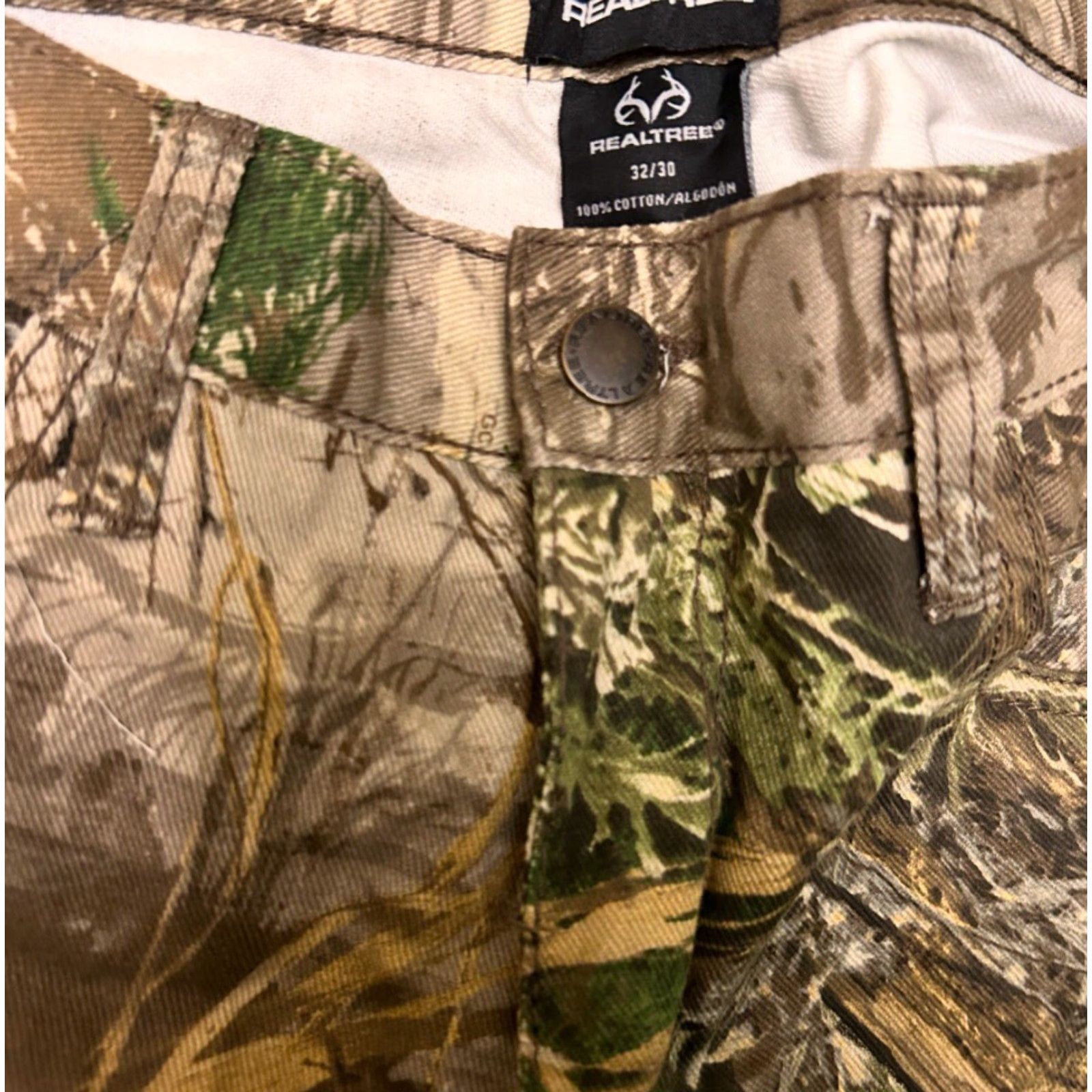 Realtree VINTAGE Realtree Real Tree Max Camo Hunter Baggy Skater Grunge Jeans Mens Sz 32 32x30 Camouflage Wide-Leg Men Size US 32 / EU 48 - 4 Thumbnail
