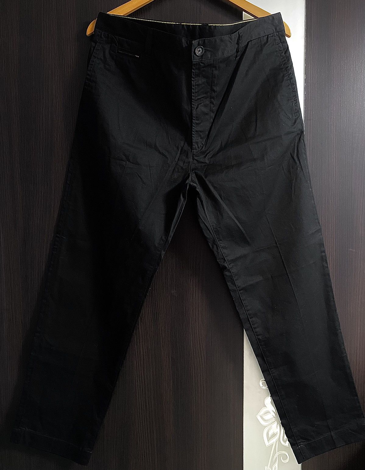 Diesel Diesel Black Cotton Chino Casual Pants Trousers Formal Size US 34 / EU 50 - 4 Thumbnail