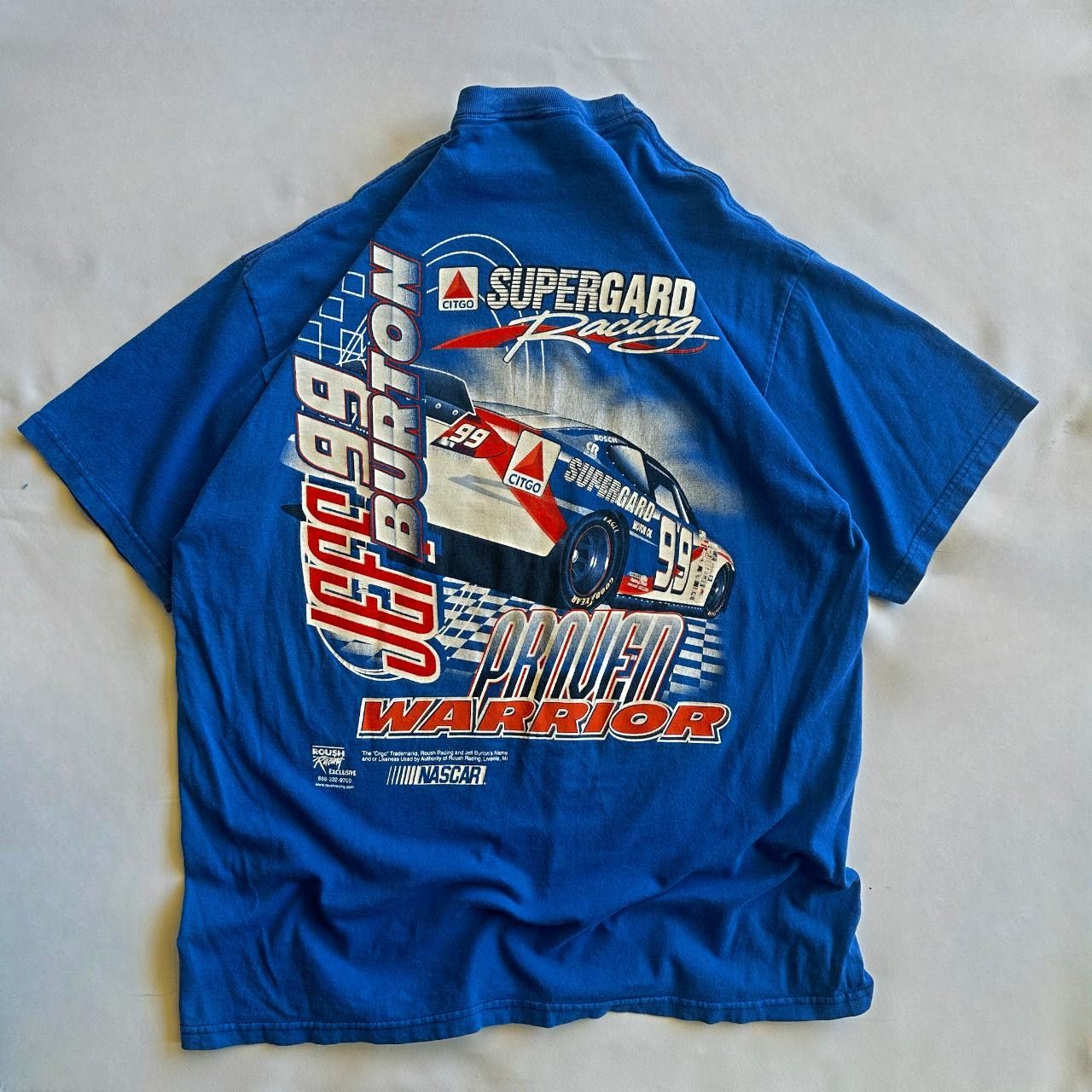 NASCAR 🏁 Vintage 2001 Jeff Burton #99 Citgo NASCAR T-Shirt Size US L / EU 52-54 / 3 - 2 Thumbnail