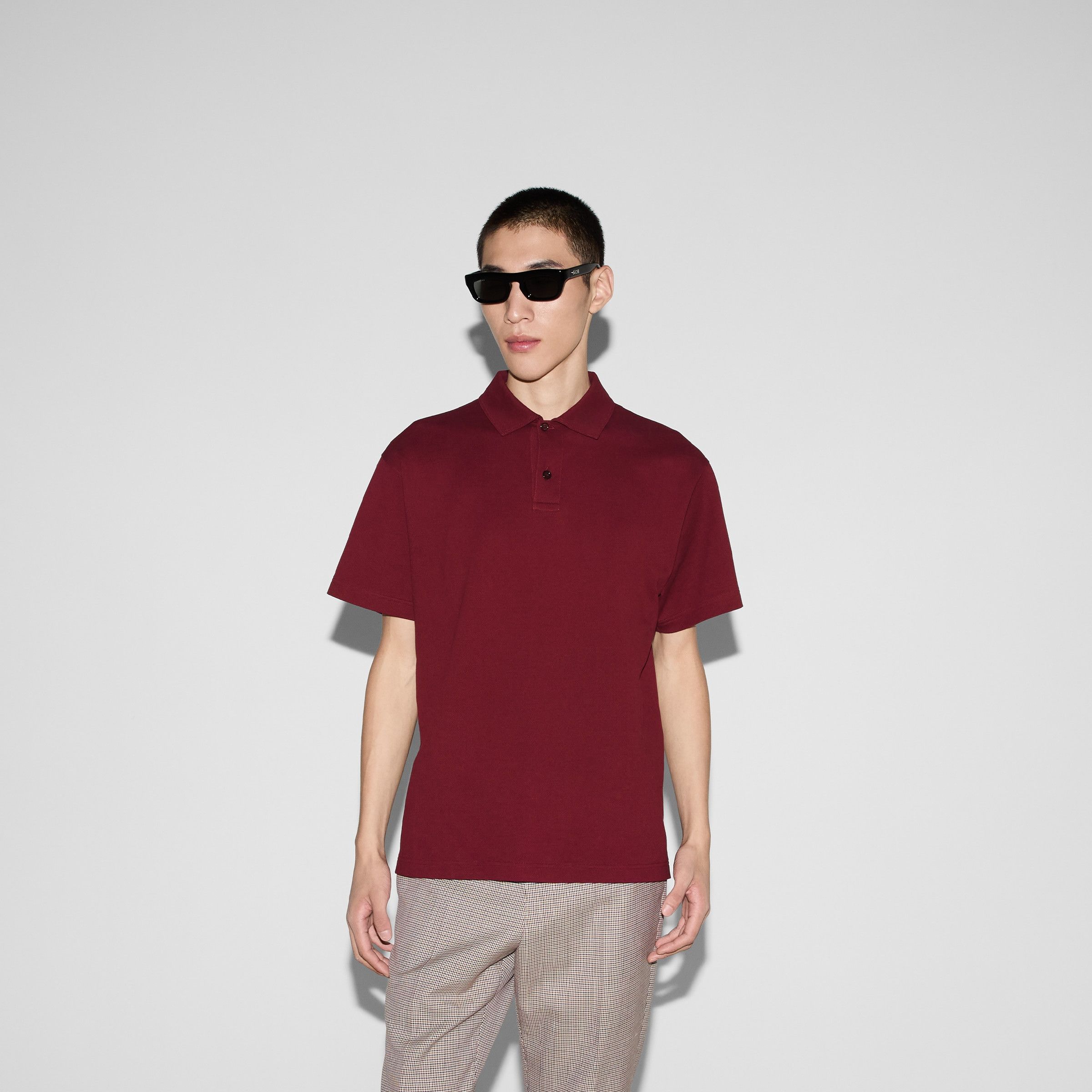 Designer Men's Red Polo Shirt – Classic Fit Size US L / EU 52-54 / 3 - 3 Thumbnail